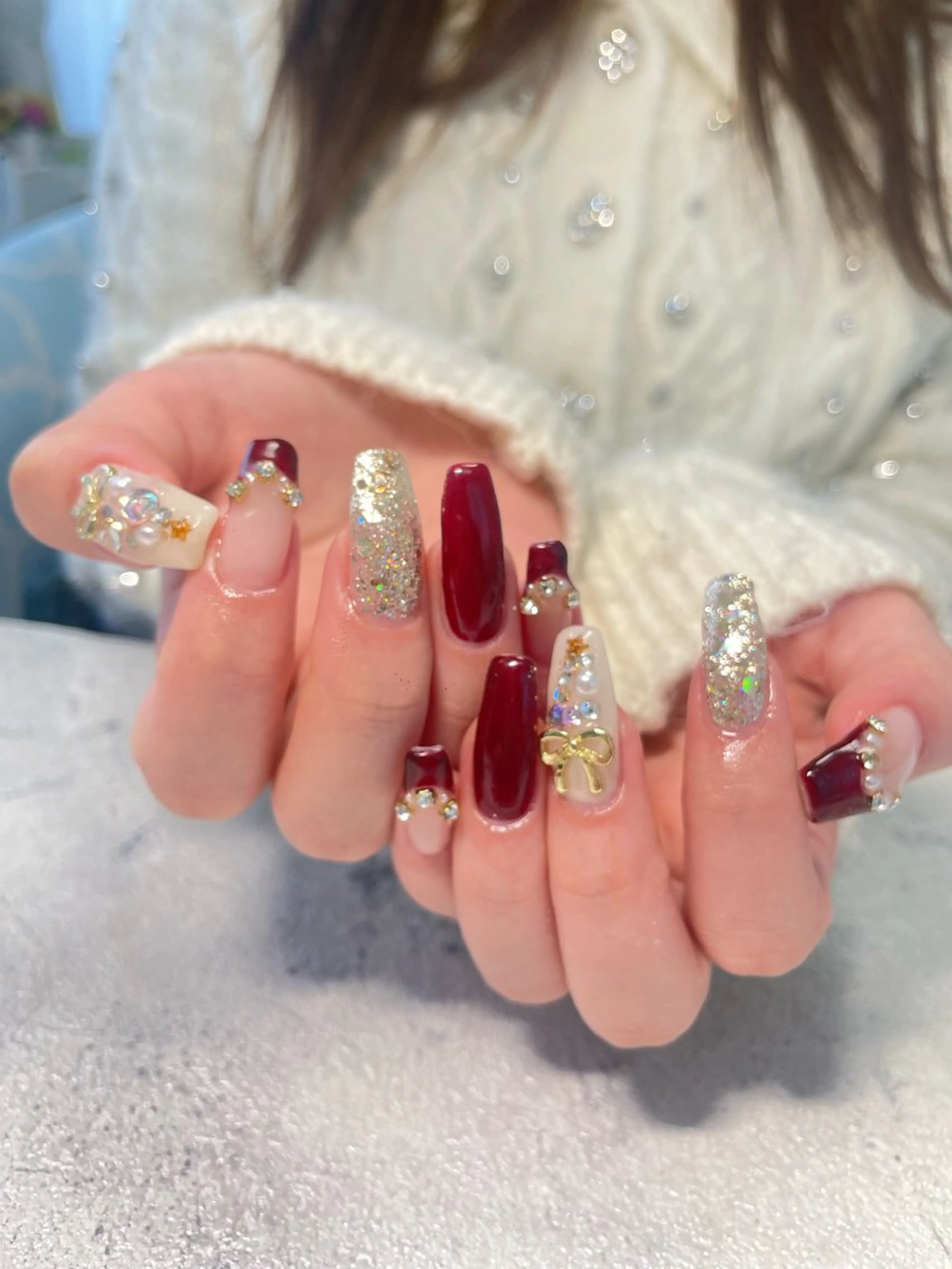 ネイル 冬ネイル クリスマス はるひな ねいるのネイルデザイン