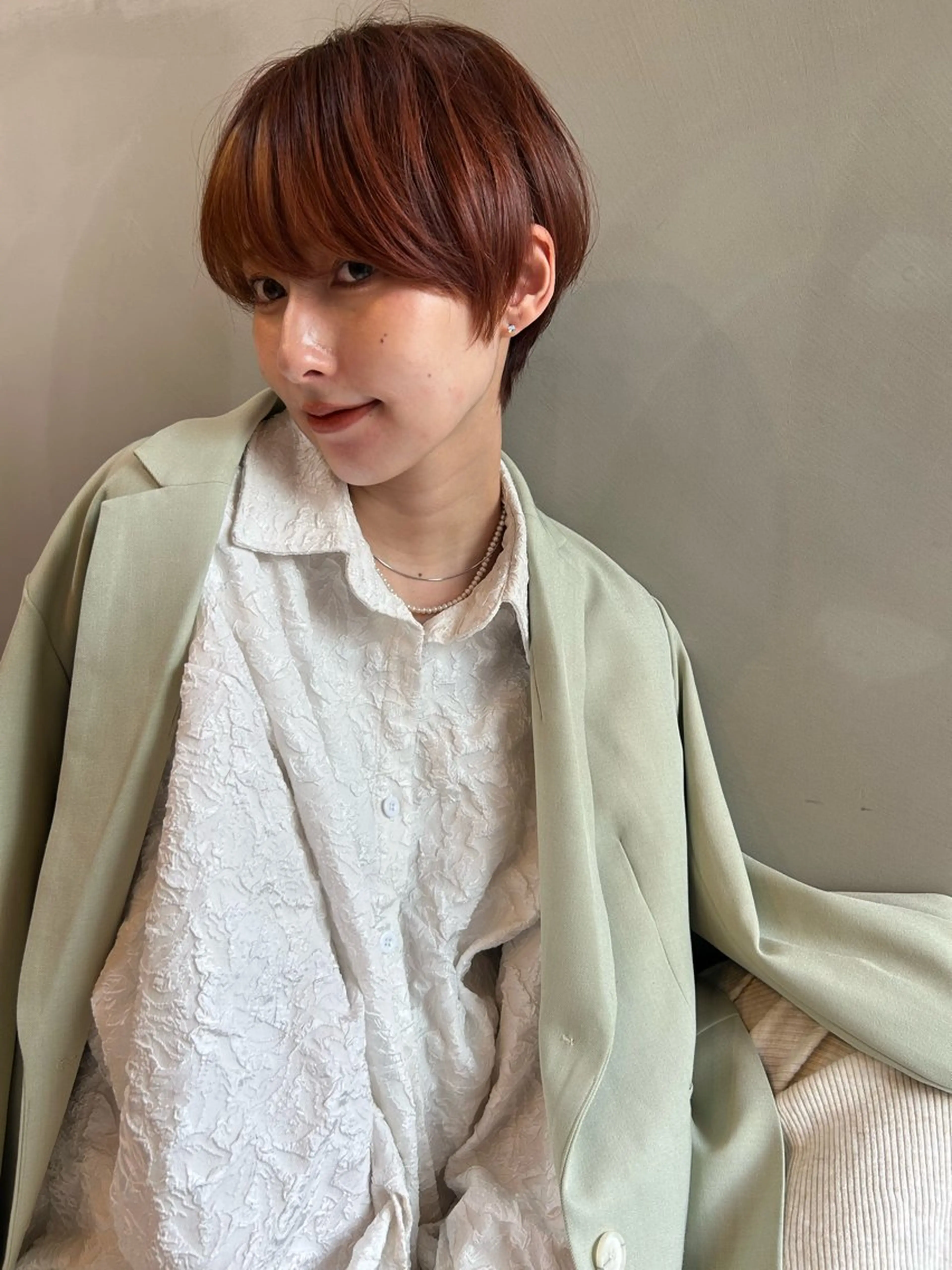 ショート カラー カット ヘアカラー トリートメント ショート/ボブ専門 宮脇美奈/南船場のヘアスタイル