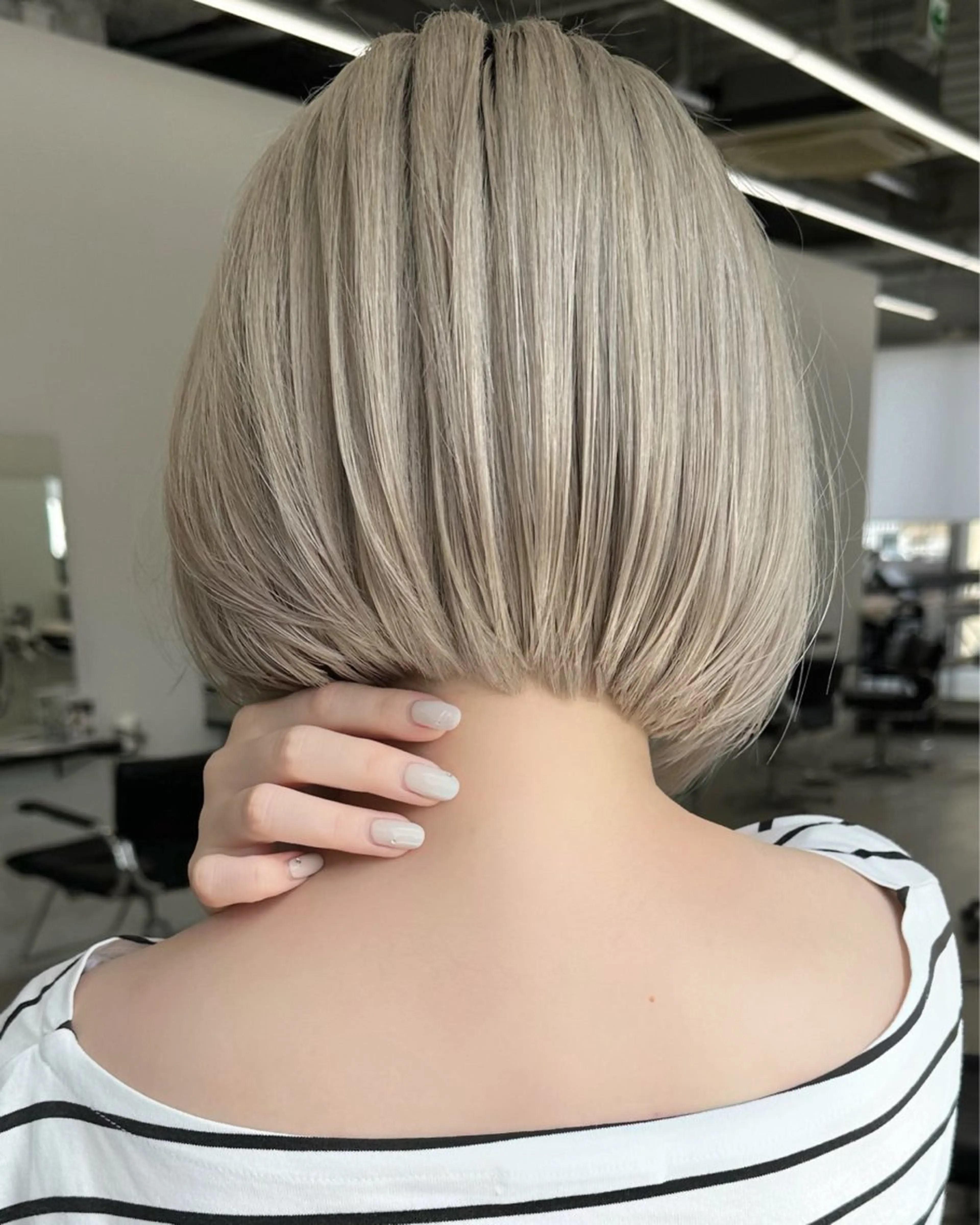 ミディアム ヘアカラー 原田 瑠月のヘアスタイル