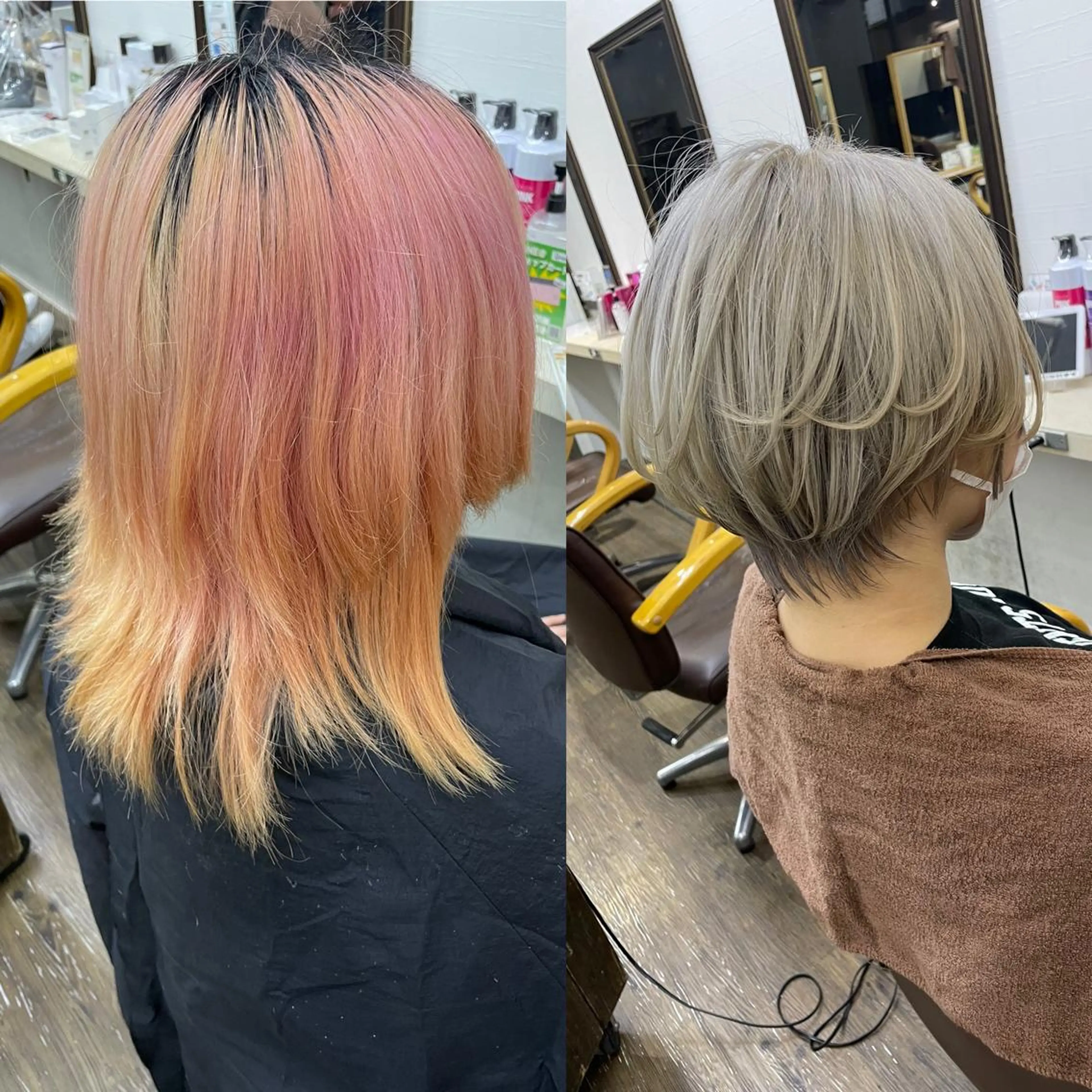 ショート カラー ヒカ/外国人風 デザインカラーのヘアスタイル