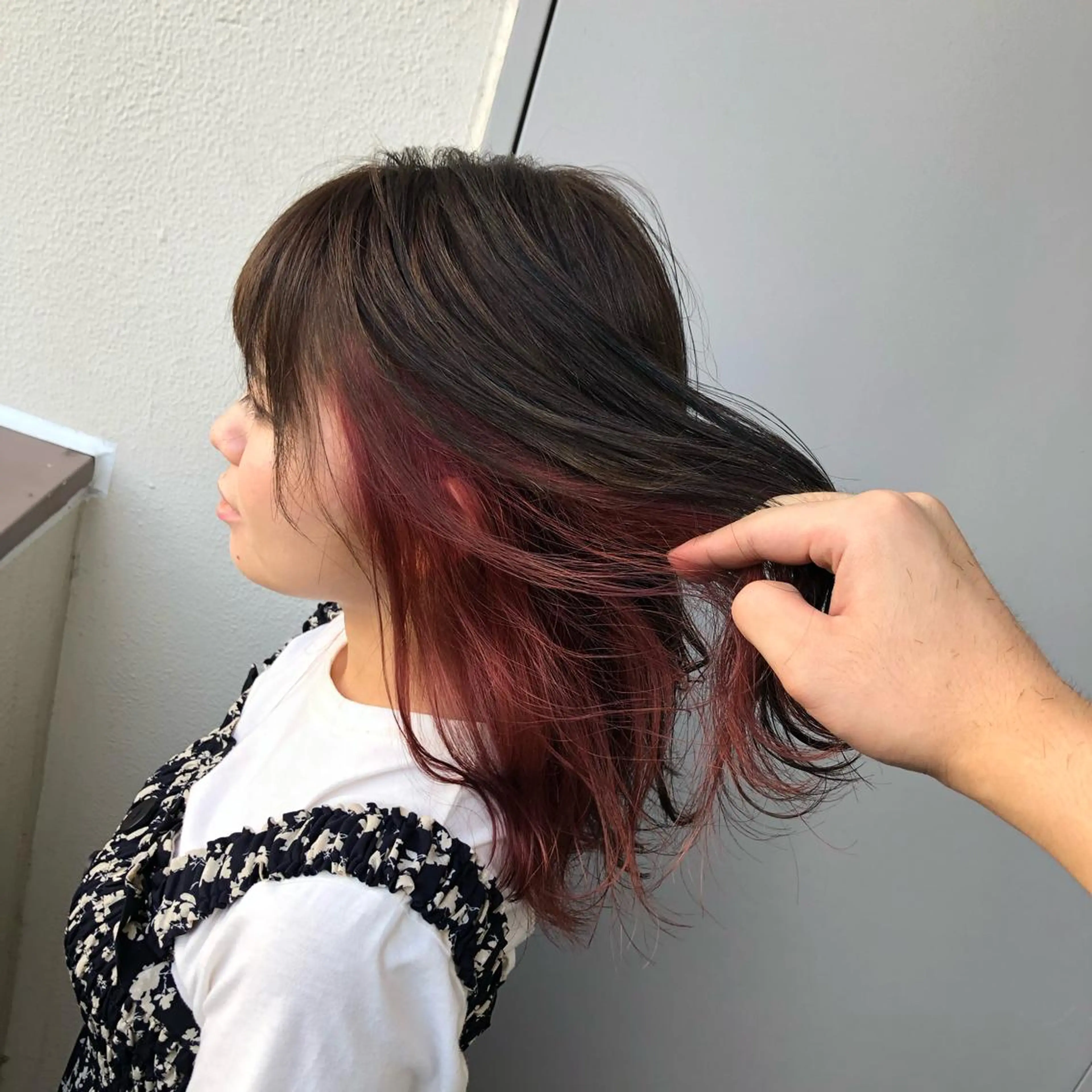 ミディアム カラー カット ヘアカラー パーマ ヘアセット 🔷似合わせのプロ KUMA🔷のヘアスタイル