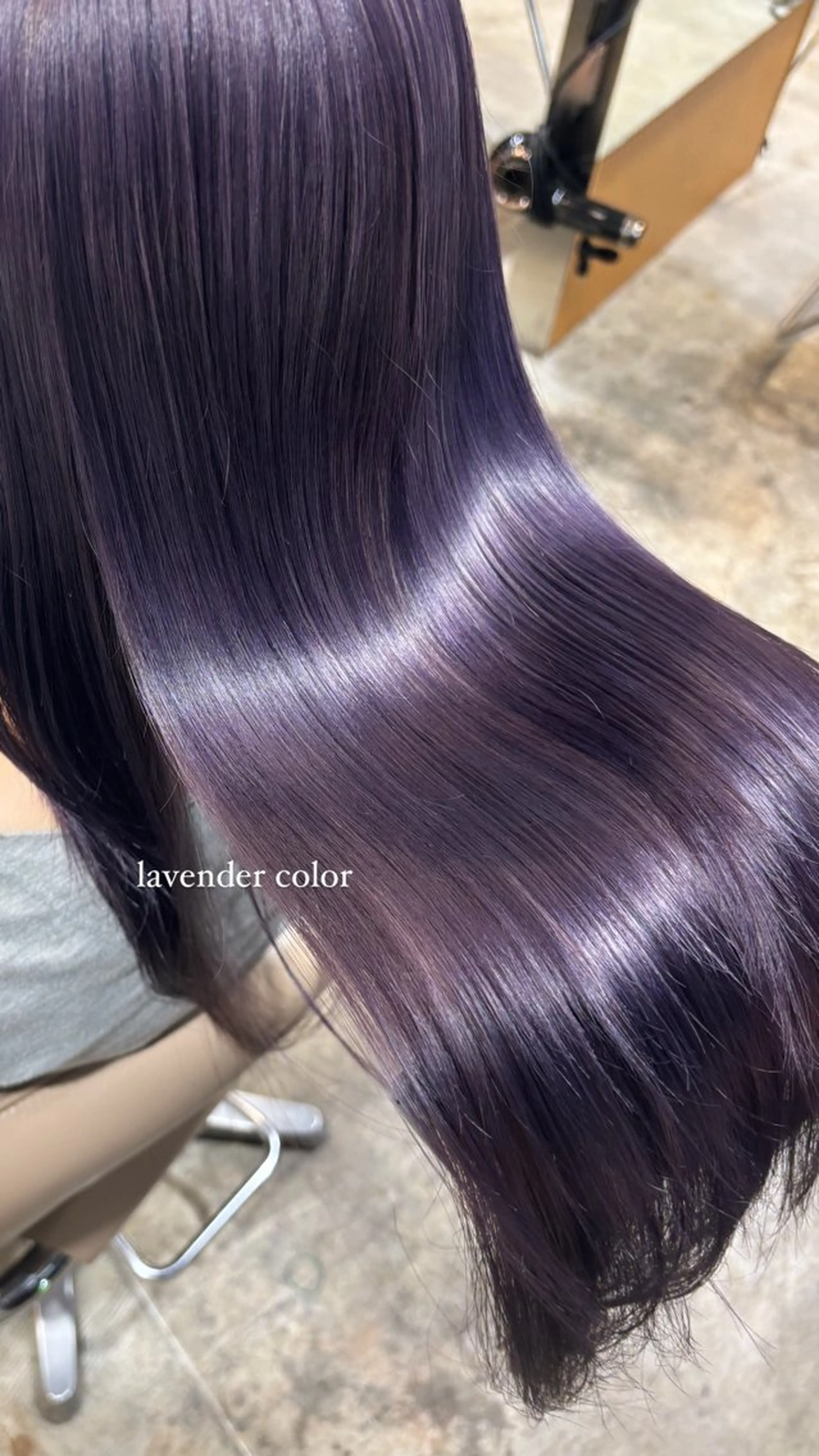 ロング カラー ヘアカラー ハイトーン/ラベンダ ー/ユイナ🪄のヘアスタイル