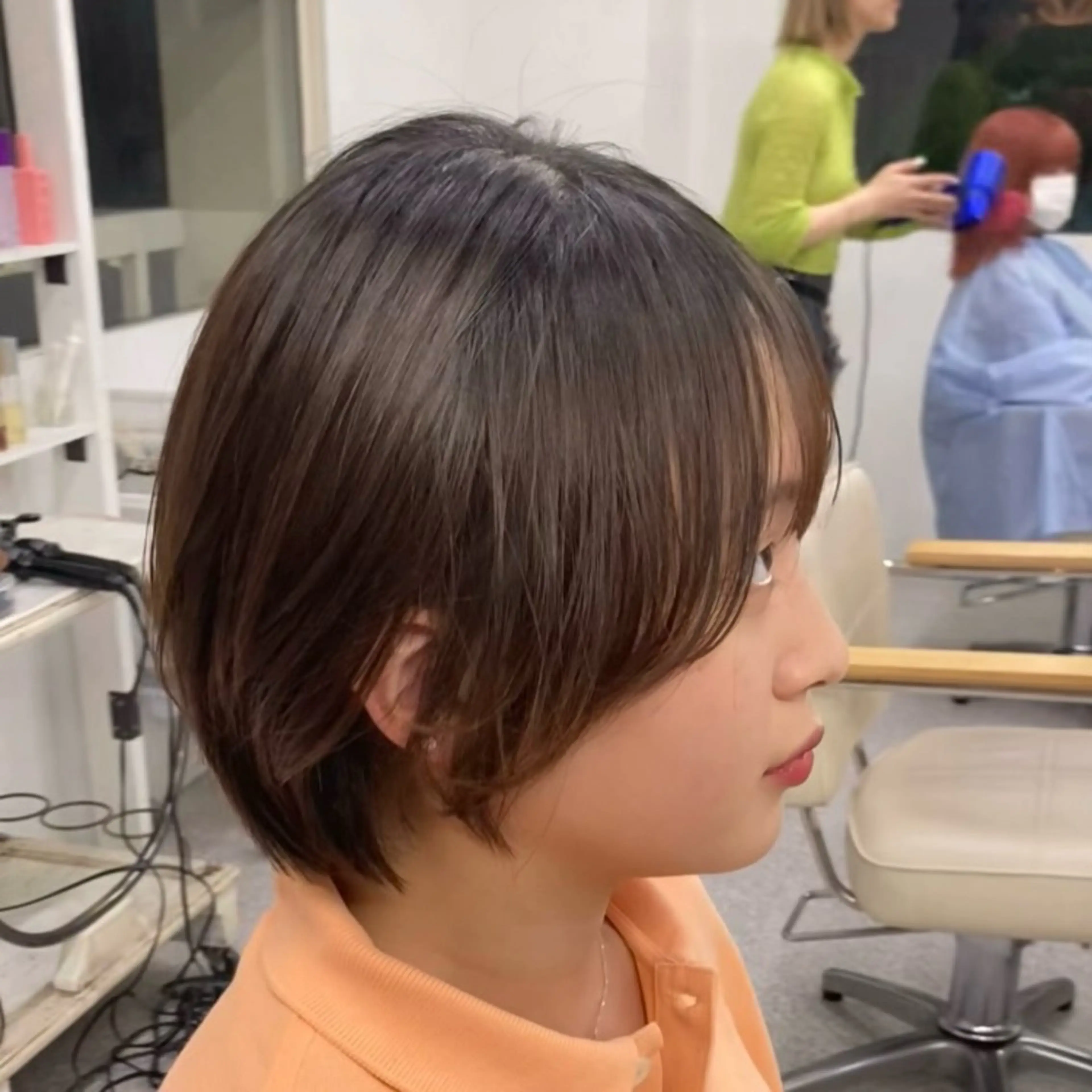ショート カラー カット ヘアカラー トリートメント ウルフ/レイヤー エクステ/kokiのヘアスタイル