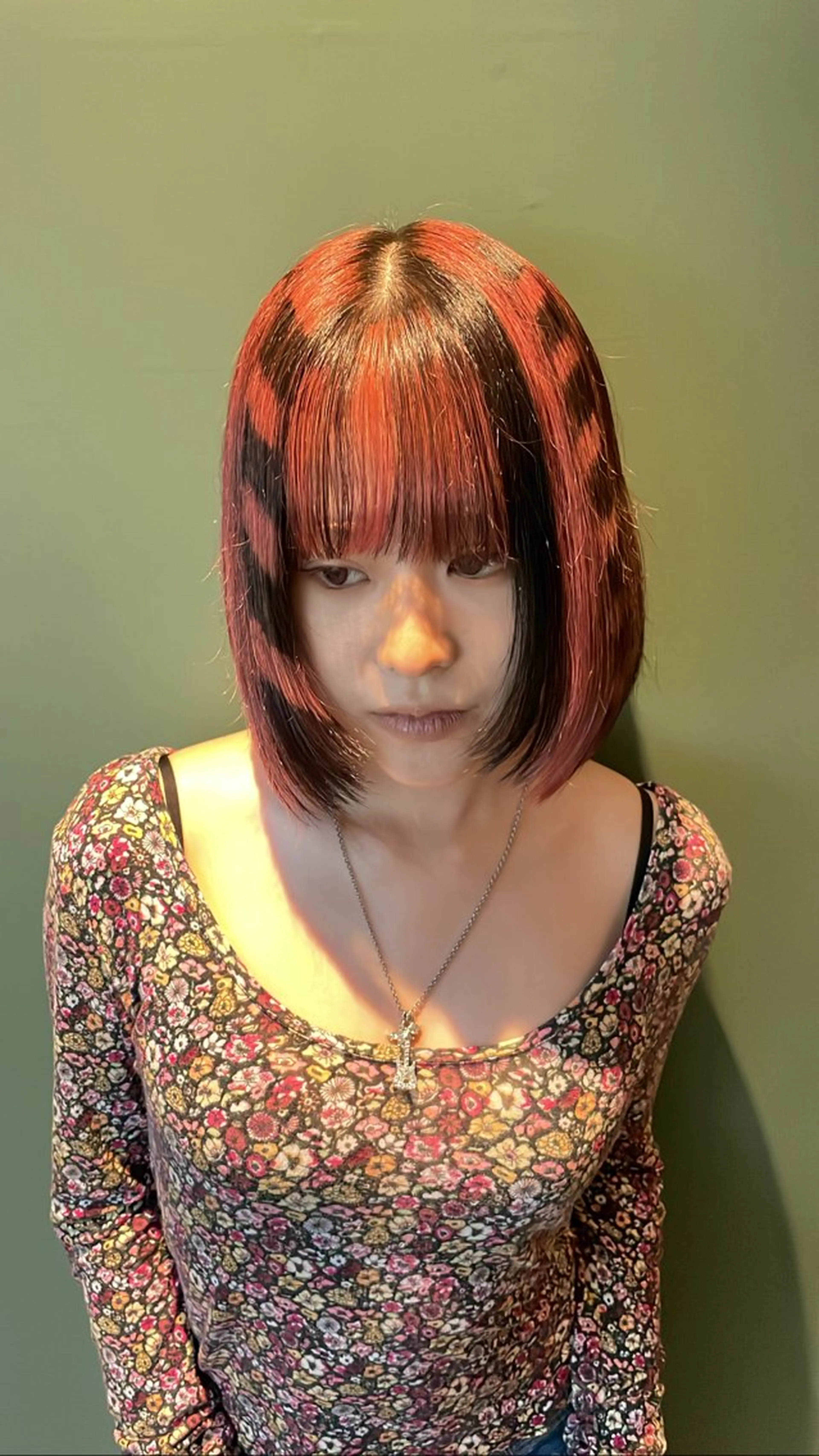 ミディアム カラー カット ヘアカラー トリートメント デザインカラー⭐︎★ 🐆hyoma🐆のヘアスタイル