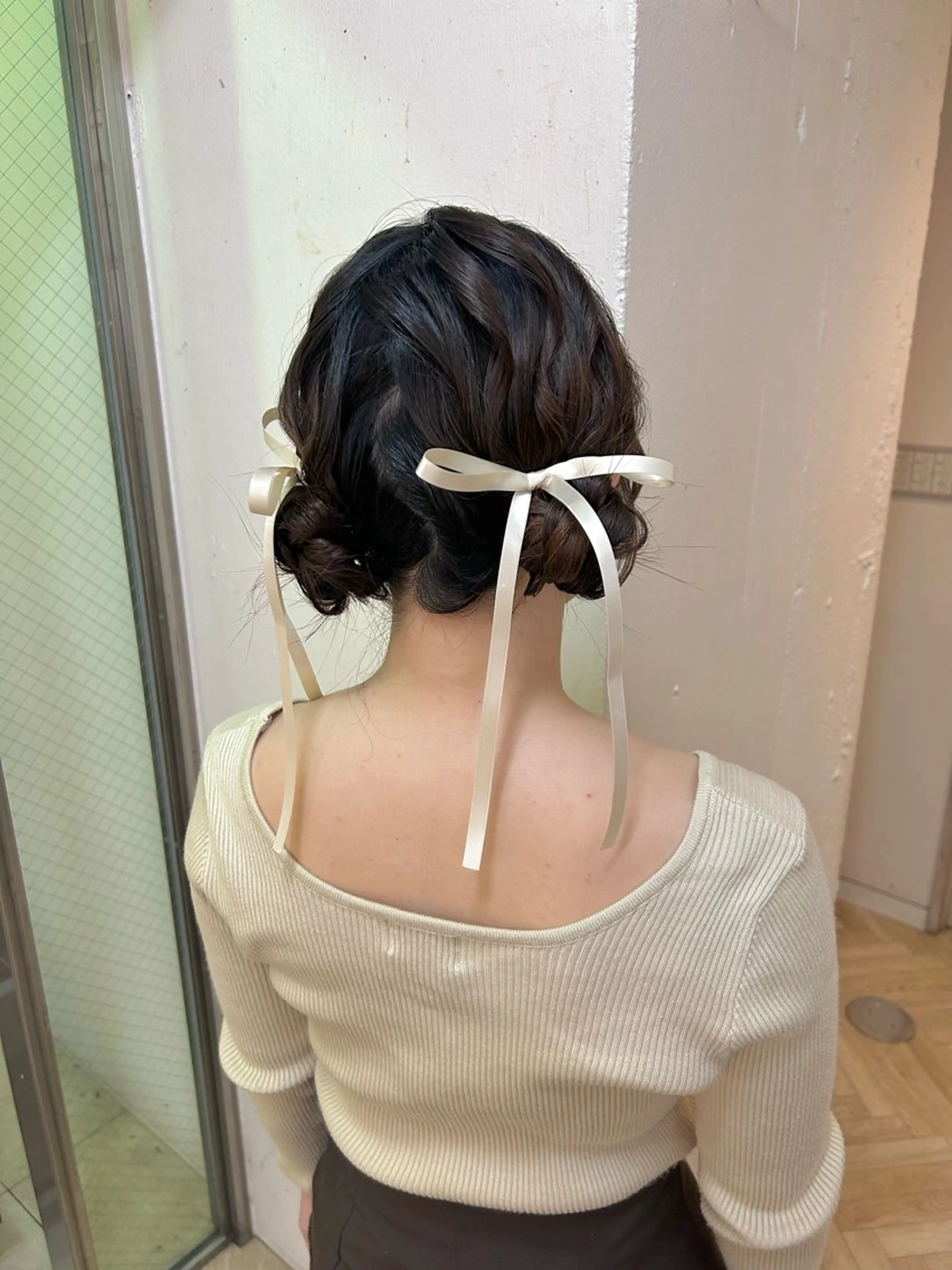ヘアアレンジ ヘアセット ♛︎ きっか ♛︎ ヘアアレンジ🩵のヘアスタイル
