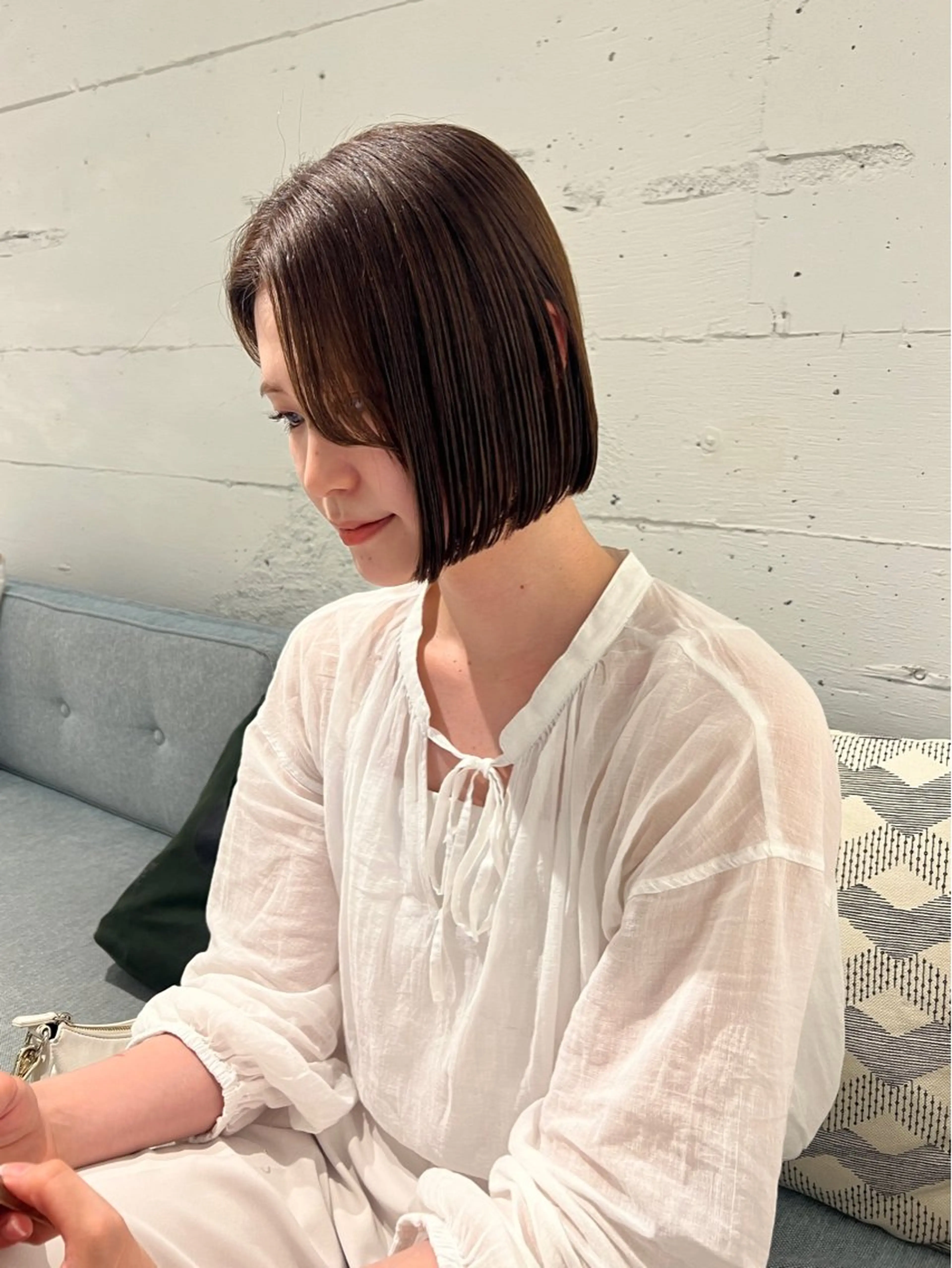 ショート カラー 峯田 優花のヘアスタイル