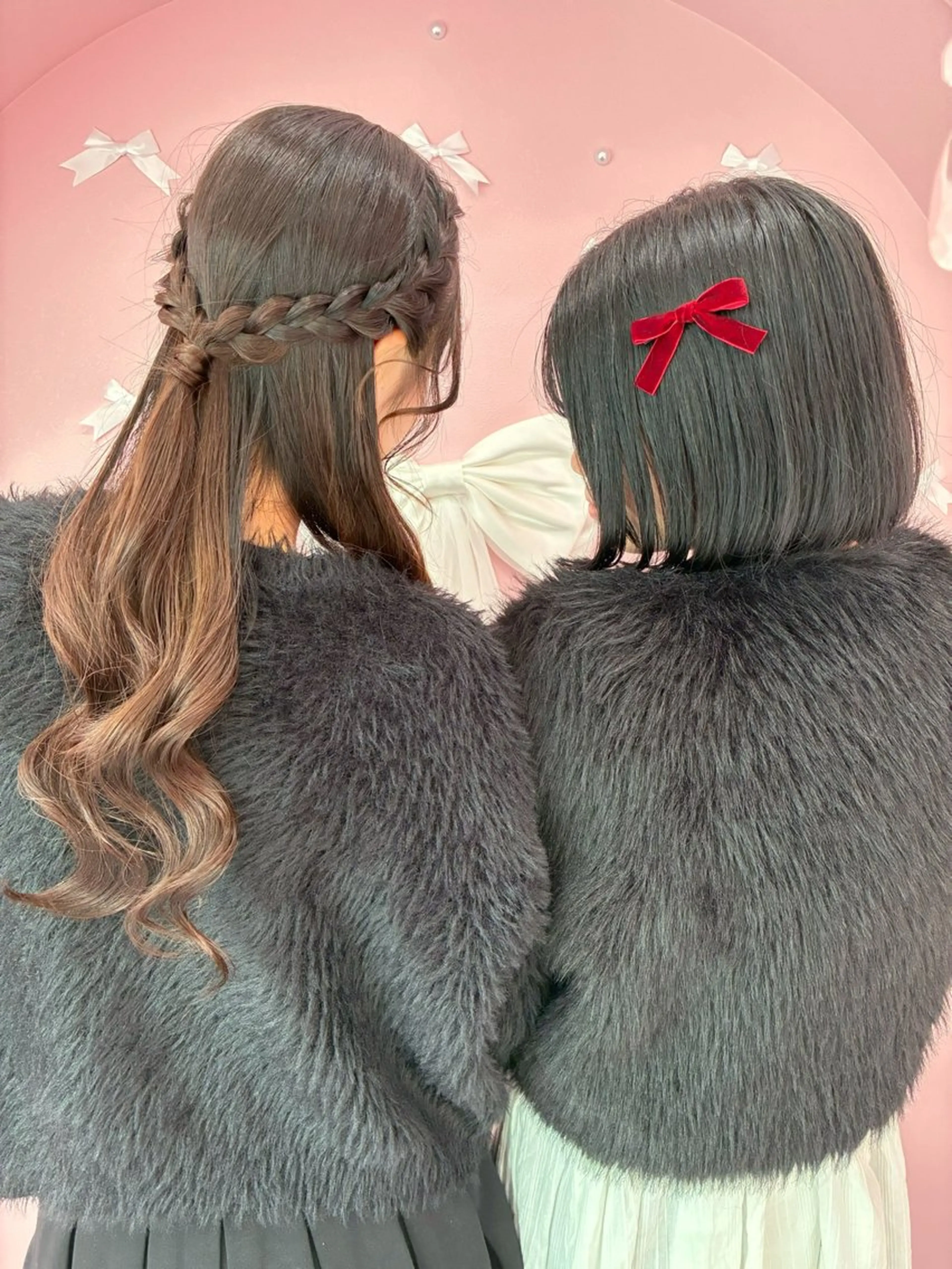 セミロング ヘアアレンジ 編みこみ ハーフアップ ヘアセット Set Salon Mémoire by miuprierre所属・川上 佳奈のヘアスタイル