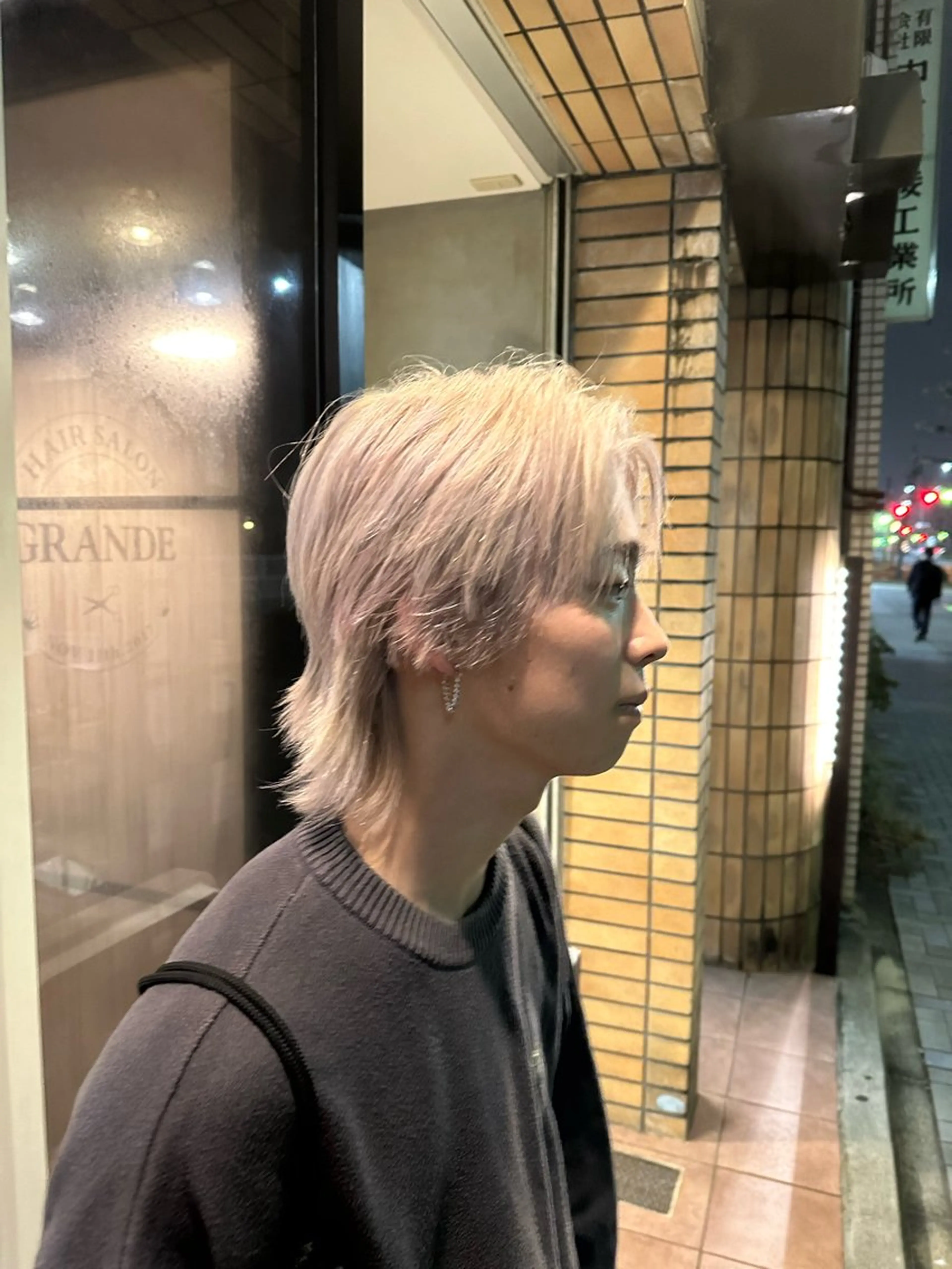 ショート カラー メンズ メンズハイトーン ハイトーンカラー カット ヘアカラー ハヤシカズキ/カラー ✂/メンズパーマのヘアスタイル