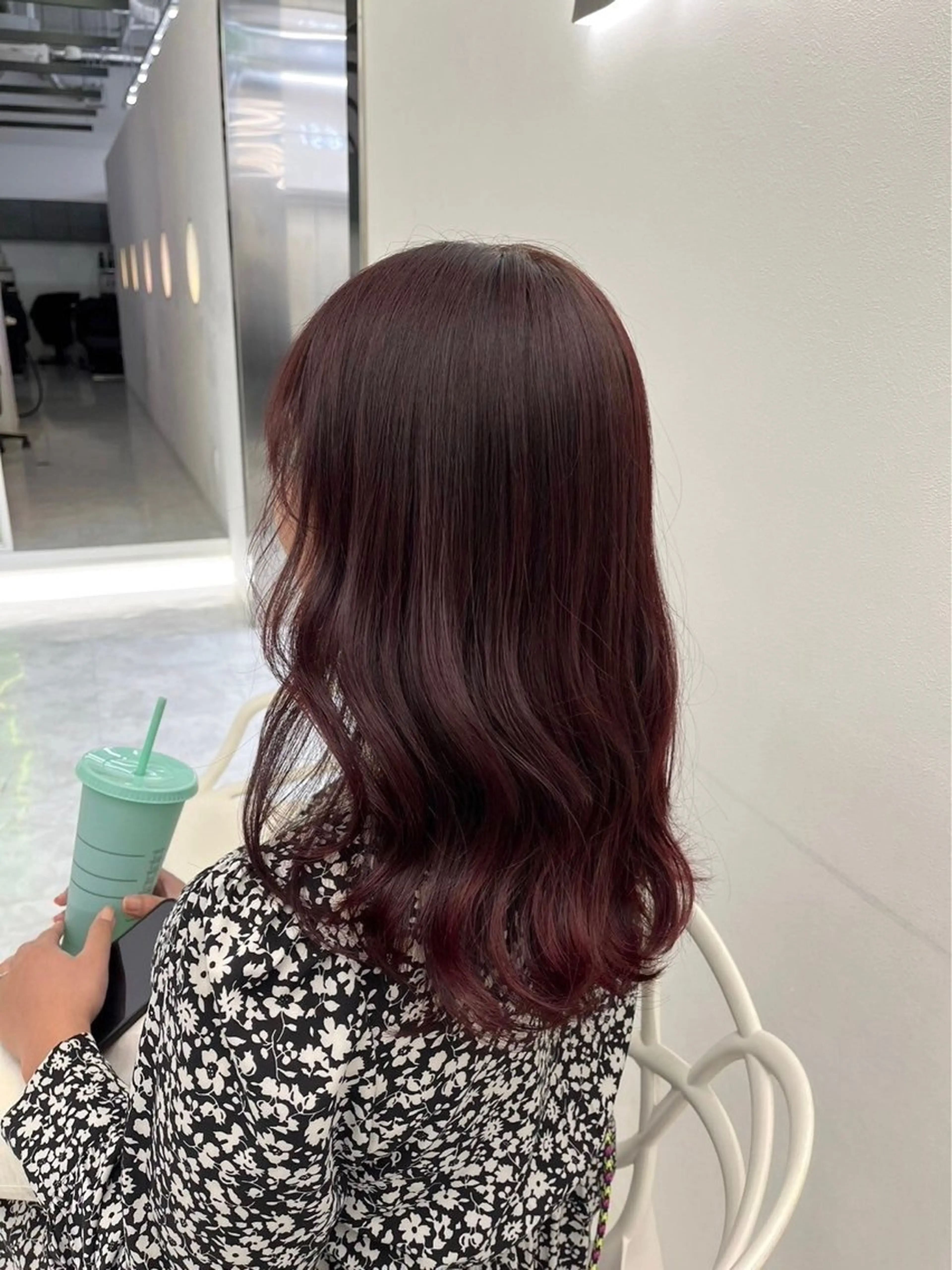 セミロング カラー ヘアアレンジ Ryo横浜韓国ヘア/ ハイトーン/ウルフのヘアスタイル