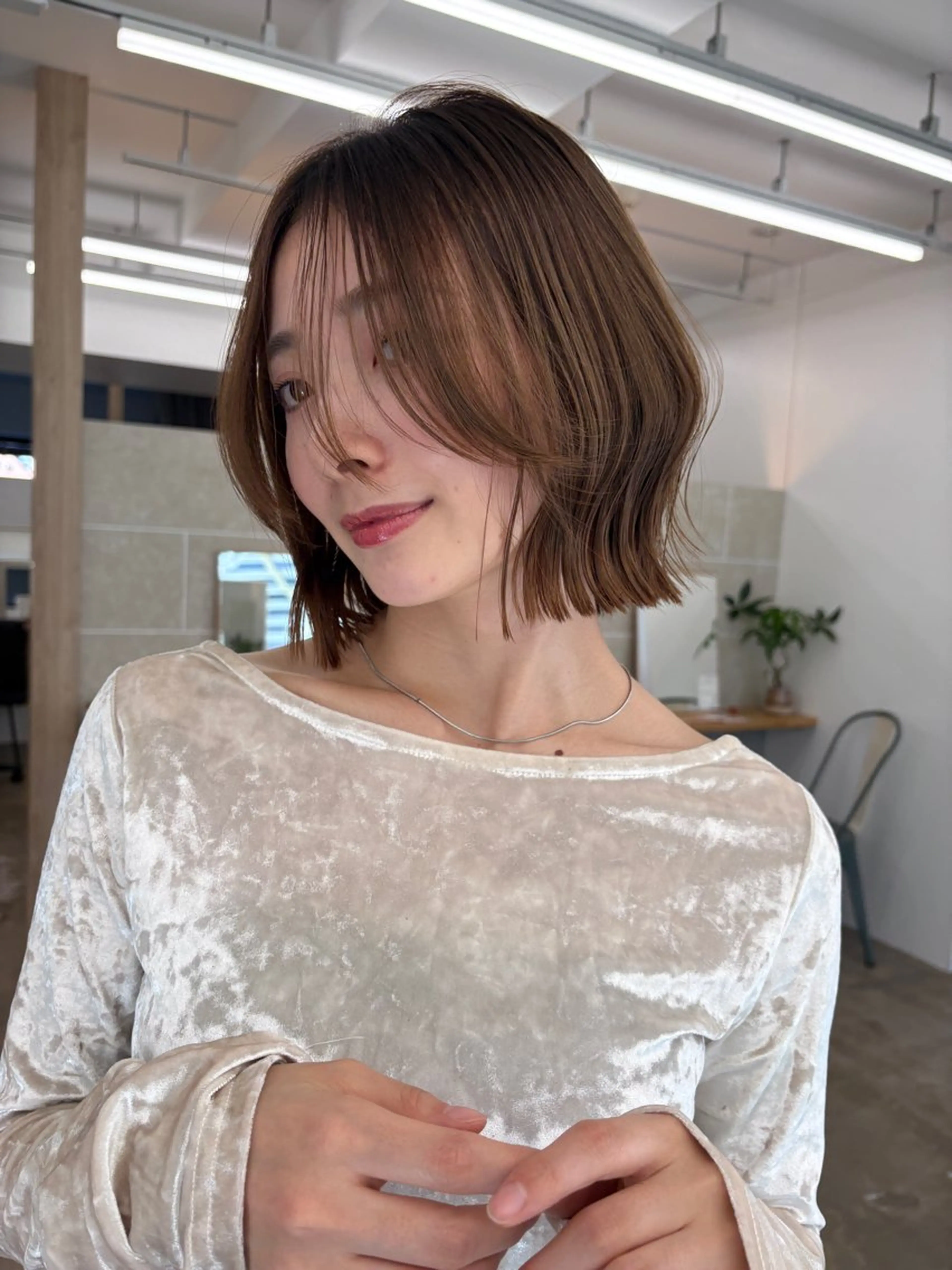 ショート ボブ くびれヘア カット ヘアカラー トリートメント ボブ/縮毛矯正特化/ 伊藤　怜のヘアスタイル