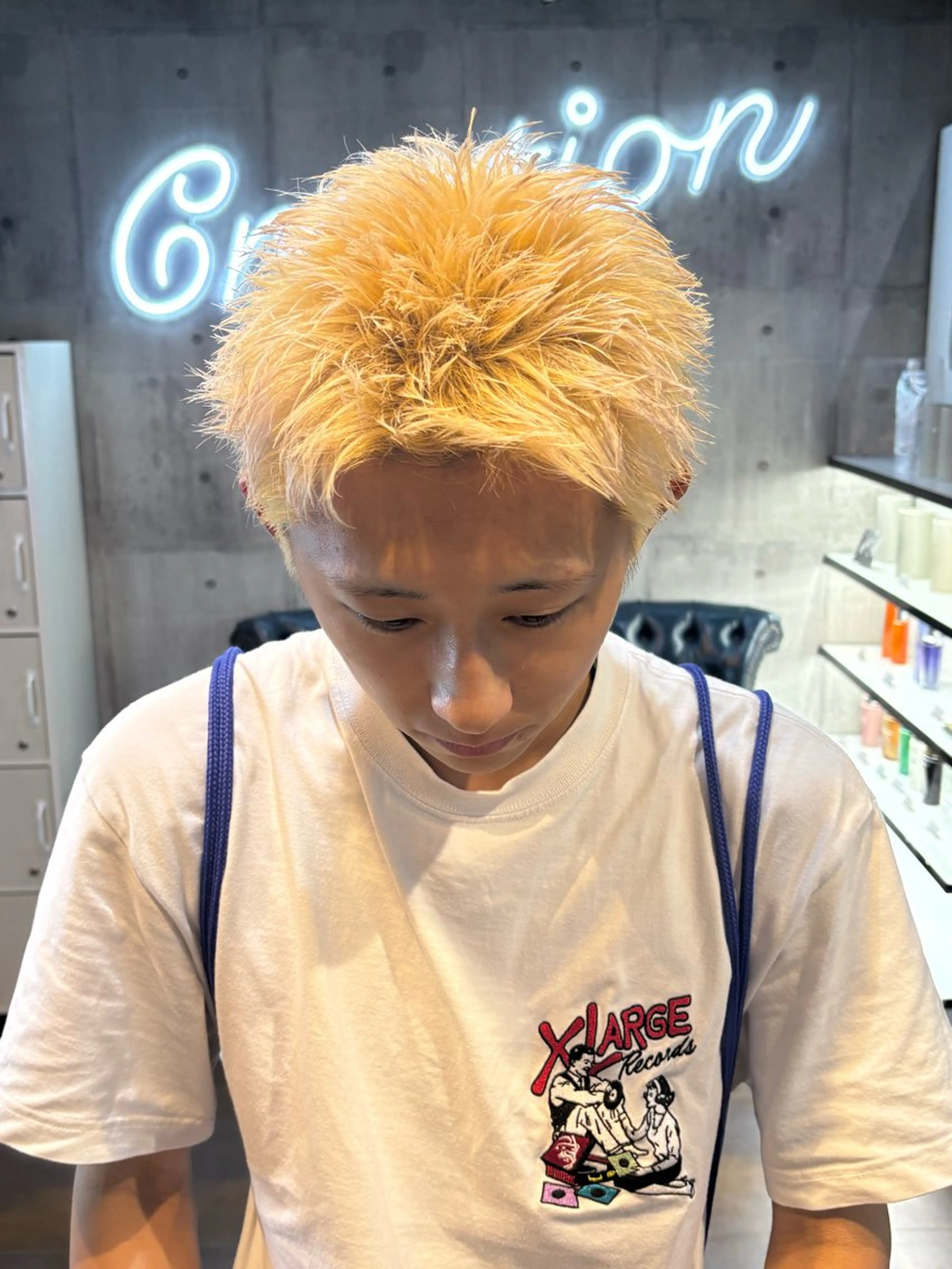 垢抜け間違いなし　メンズカット　ハイブリーチカラーの写真