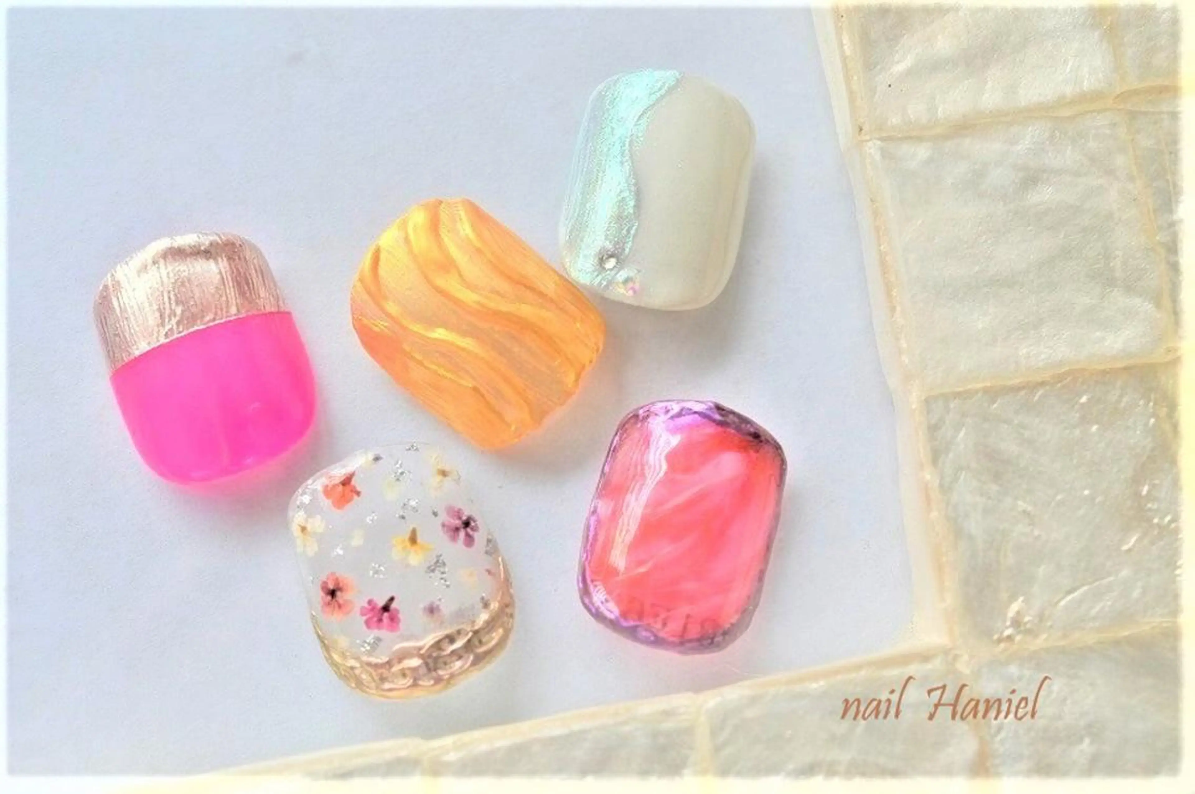 ネイル フットネイル ジェルネイル nail Haniel所属・半蔵門サロンハニエル 魅神 ちよのネイルデザイン