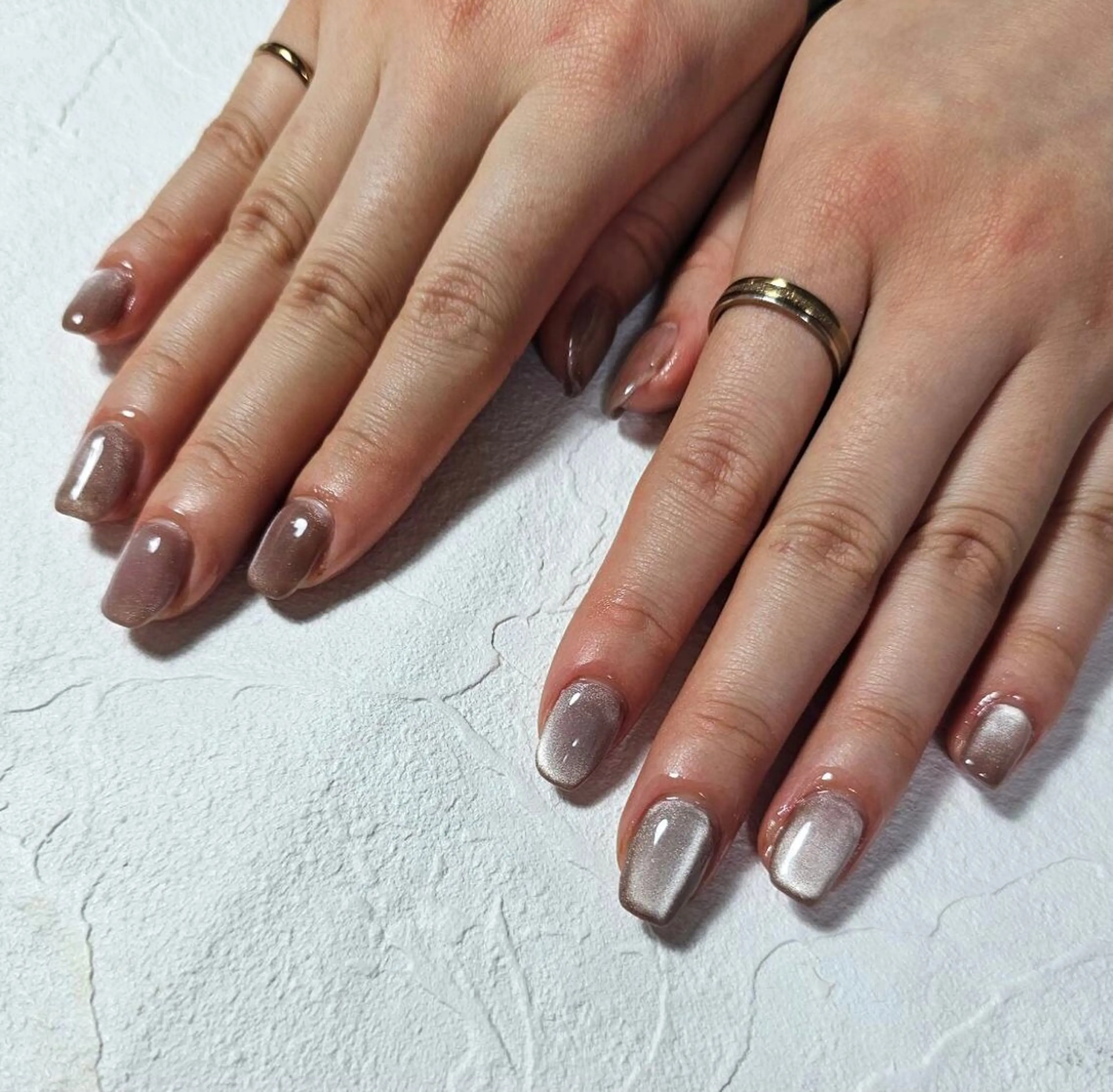 ネイル オーロラネイル フットネイル フレンチネイル ジェルネイル 韓国ネイル ハンドネイル Mogu nail 二子玉川のネイルデザイン