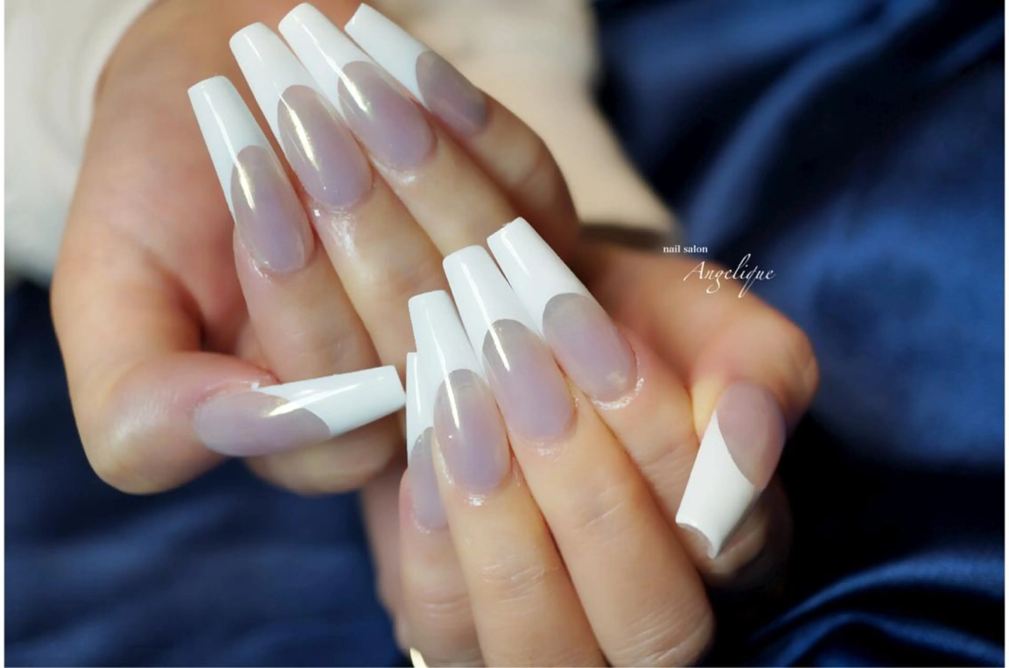 ネイル フレンチネイル ロングネイル Angelique所属・Nail salon Angeliqueのネイルデザイン