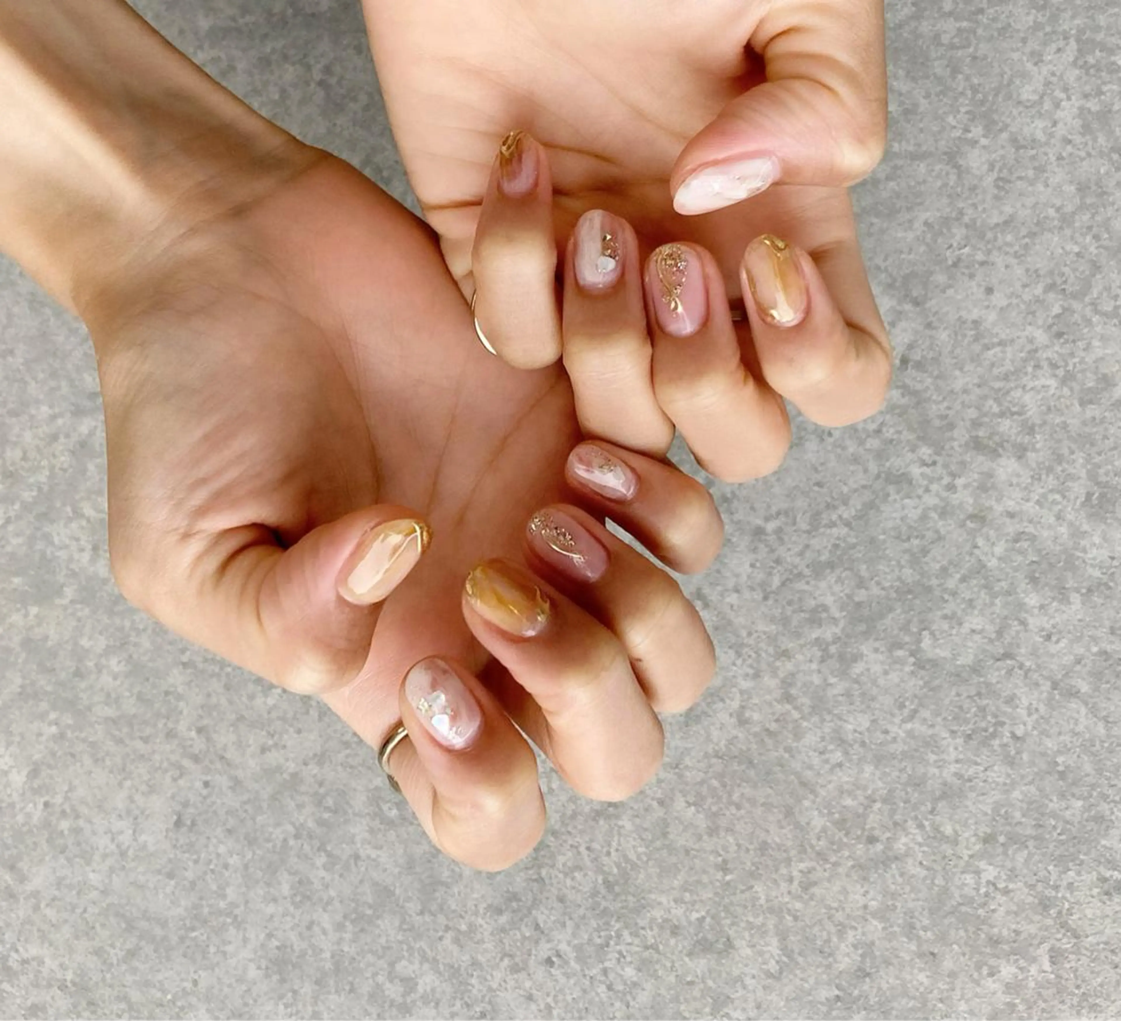 ネイル アートネイル ジェルネイル ニュアンスネイル ハンドネイル nail salon Soeurのネイルデザイン