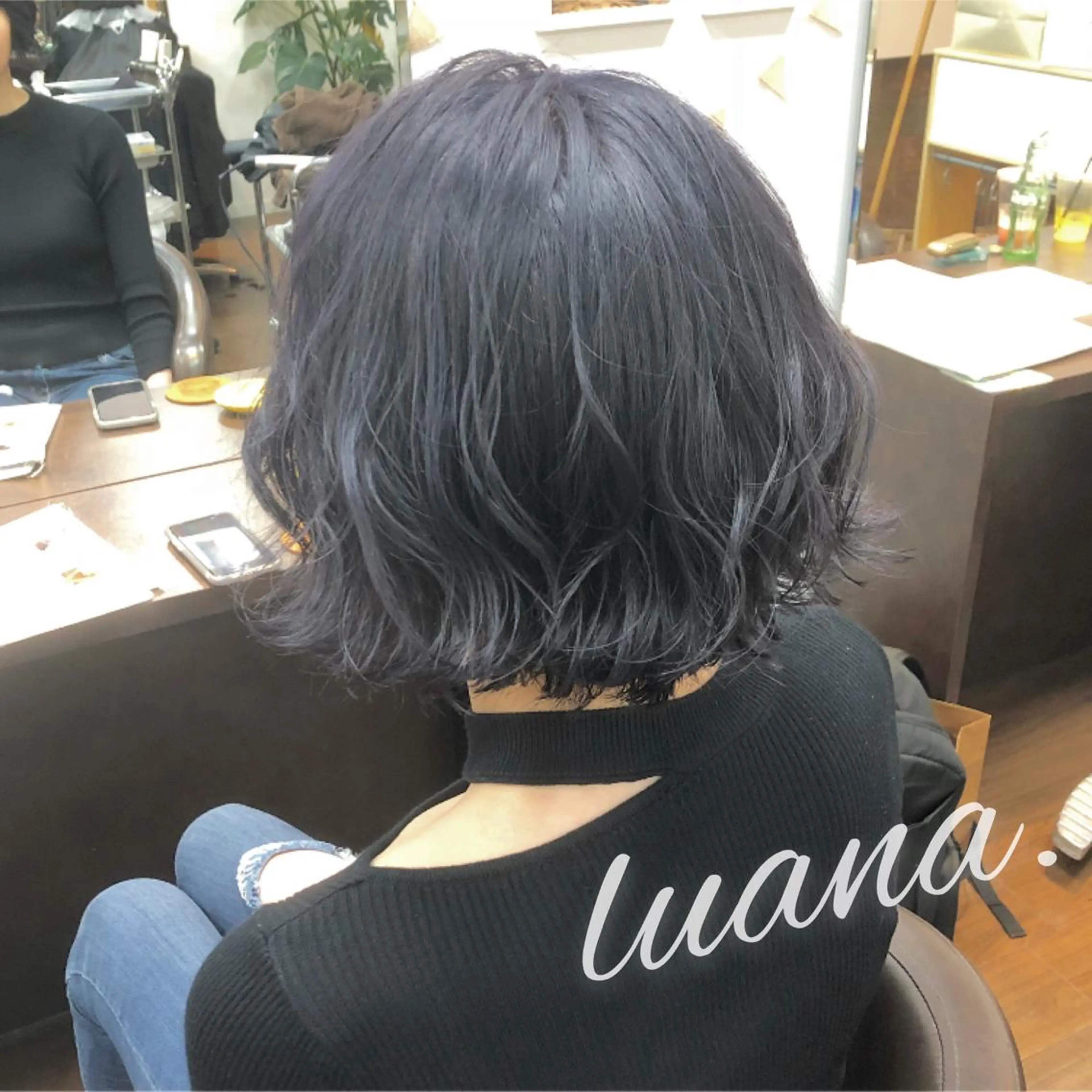 ショート パープルカラー ヘアカラー トリートメント エクステ・髪質改善・ ブリーチ・吉田大介のヘアスタイル