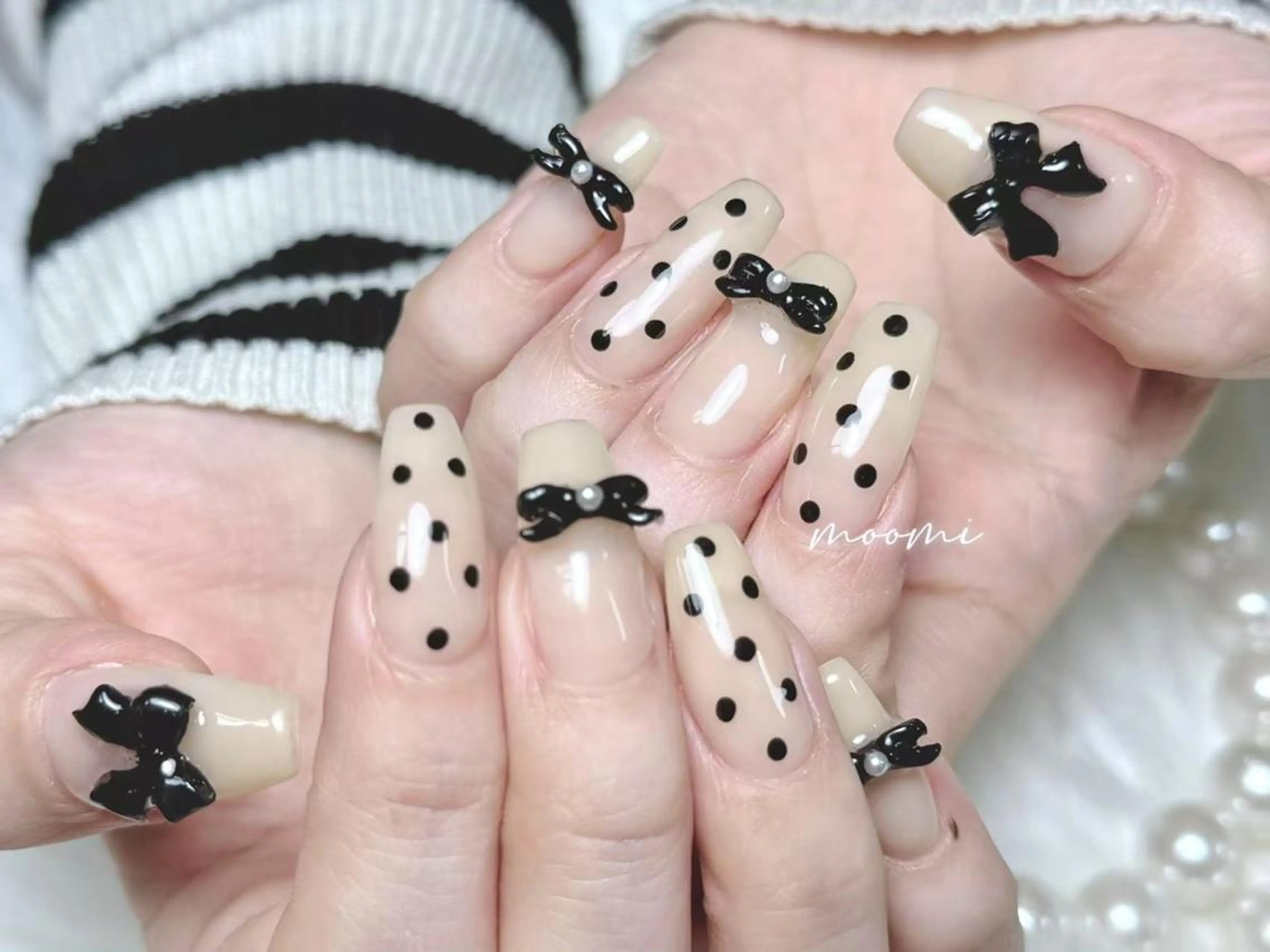 ネイル 長さ出し ジェルネイル グラデーション 韓国ネイル マグネットネイル moomi nail スカルプ専門のネイルデザイン