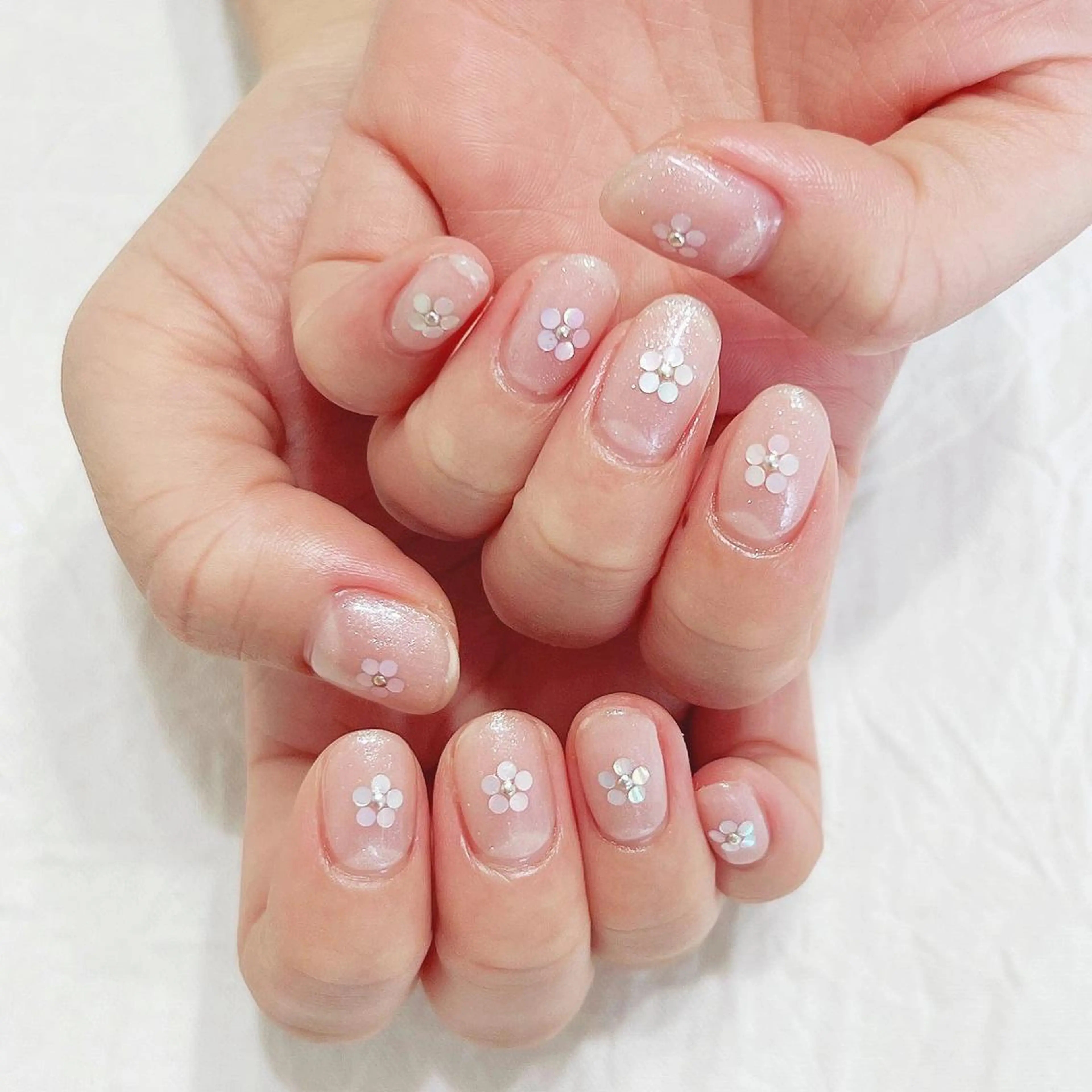 ネイル クリアネイル ラメ(グリッター) ハンドネイル peaberry nailのネイルデザイン