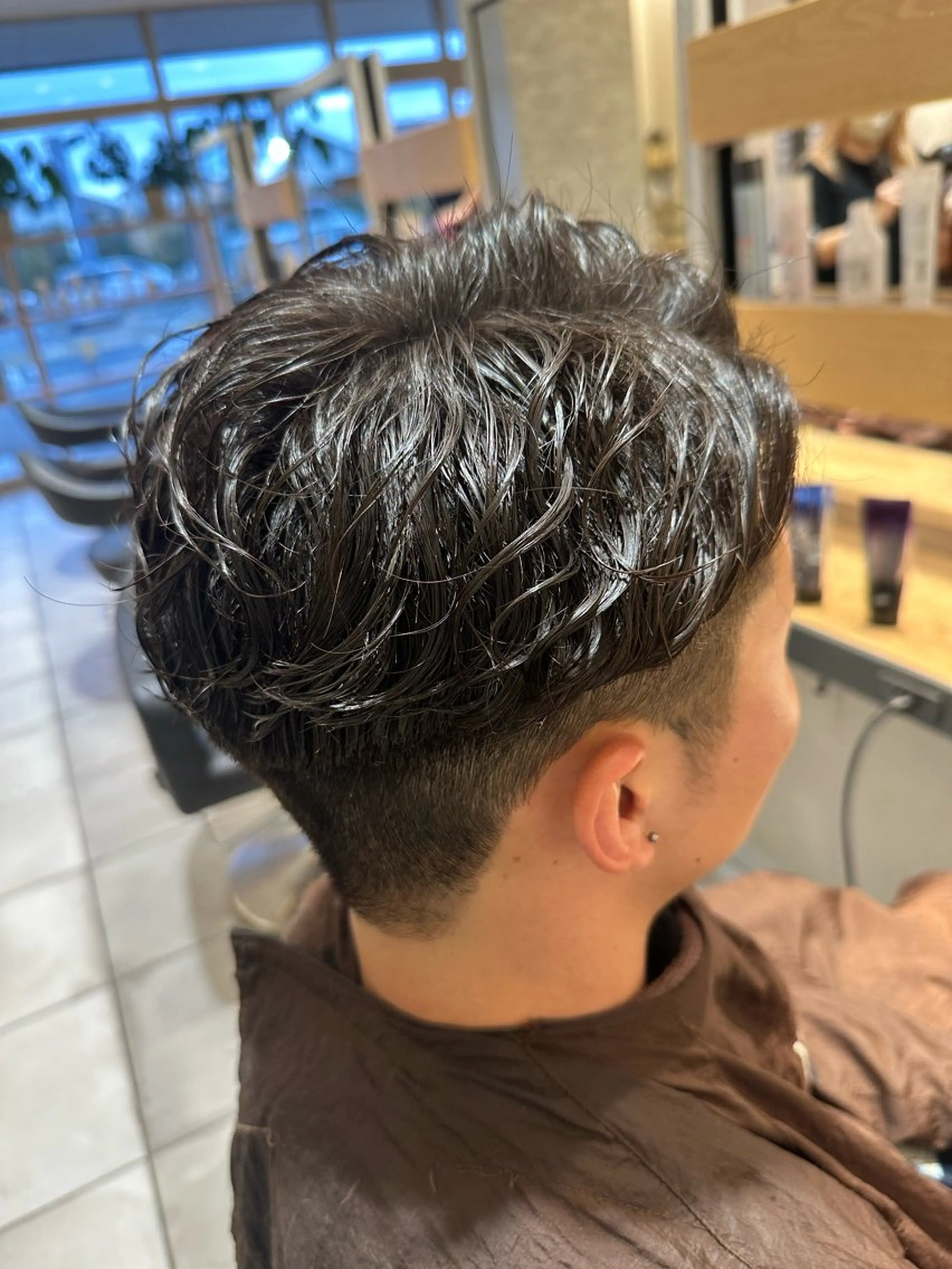 パーマ フクイ ミユのヘアスタイル