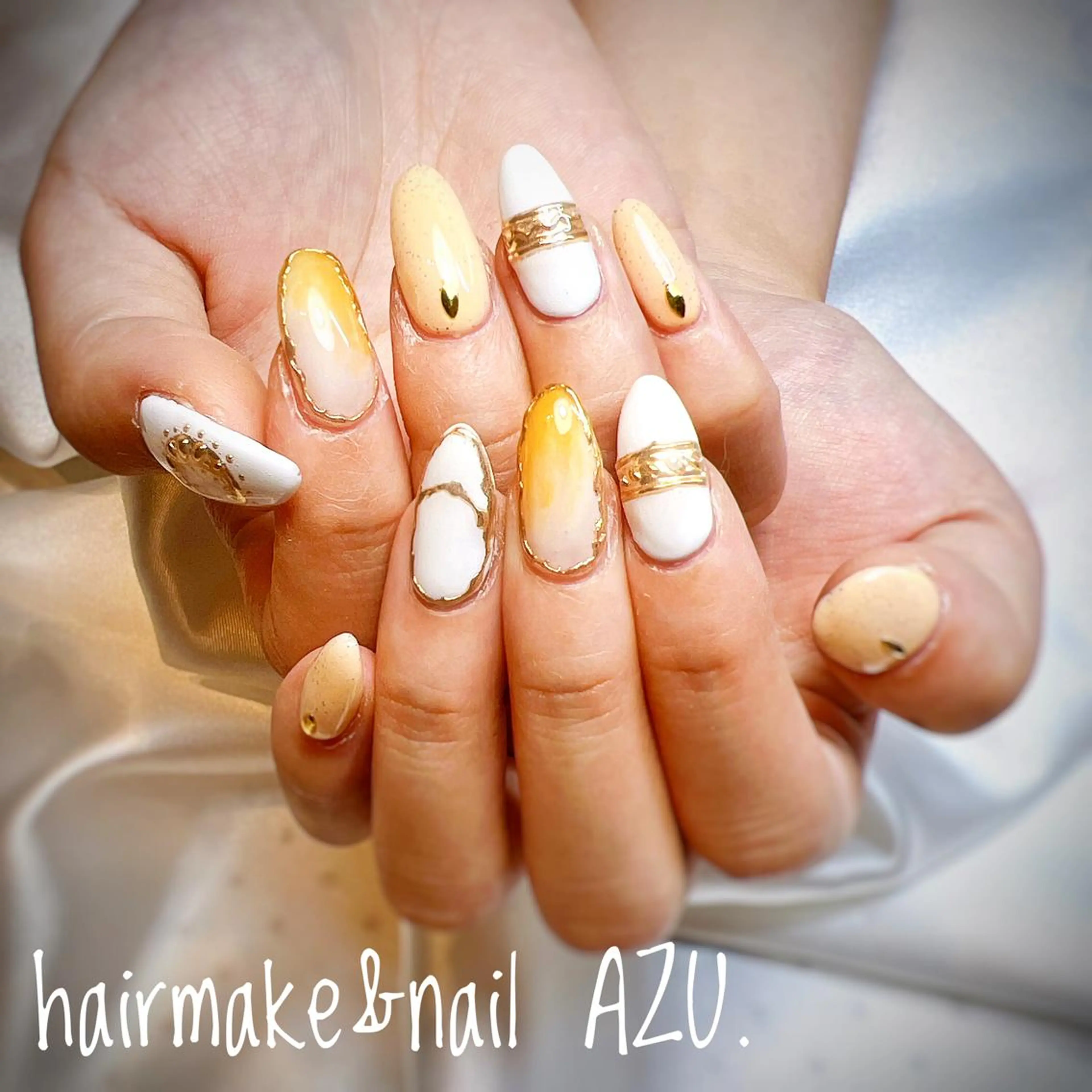ネイル ジェルネイル hair&nail ROOTS所属・ヘアメイク&ネイル ♥️Azuのネイルデザイン