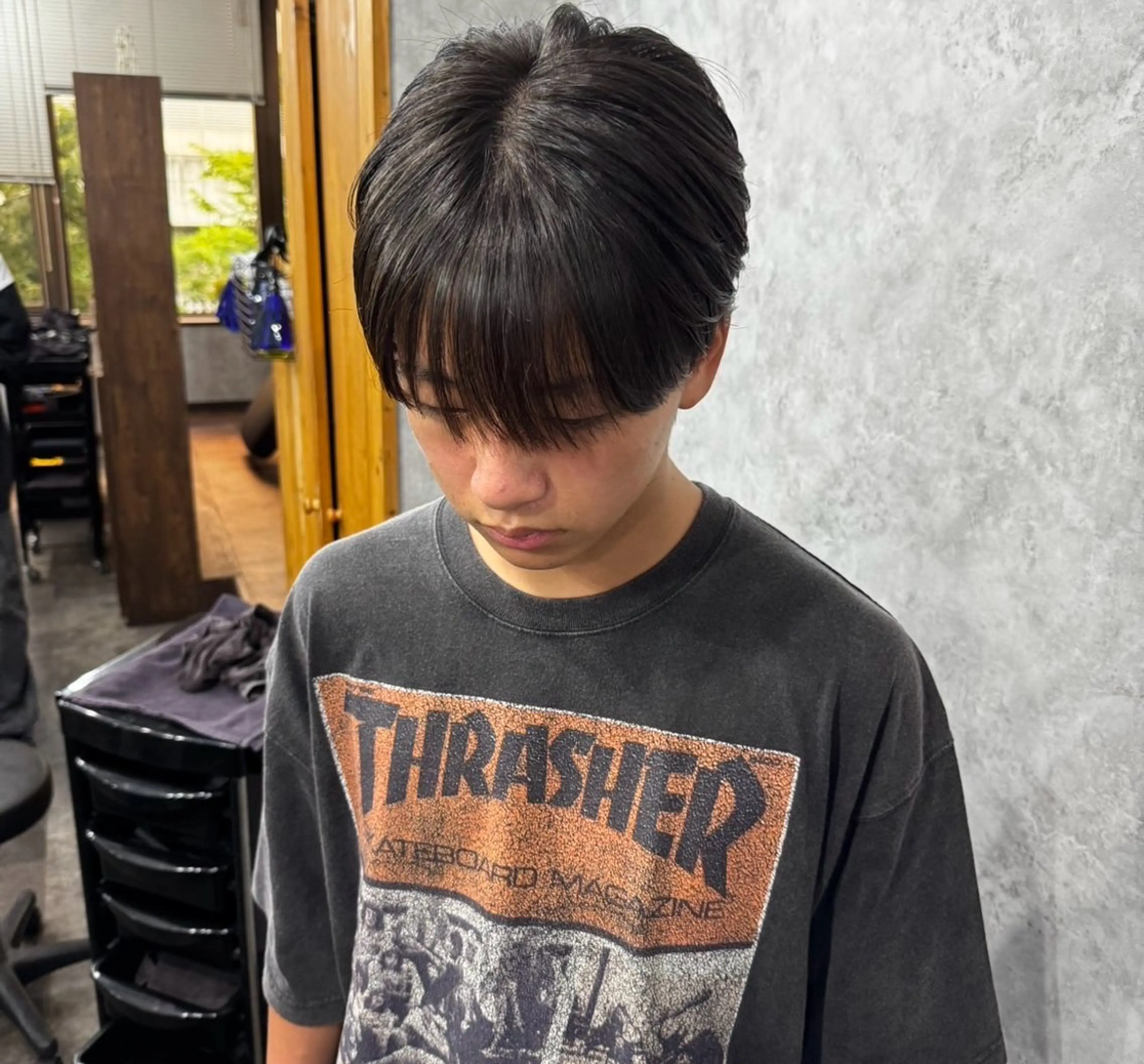 【割れグセが気になる方必見】✨メンズカット＋クロスパーマ＋トリートメント✨【クロスパーマ、シースルーマッシュ、韓国風】の写真