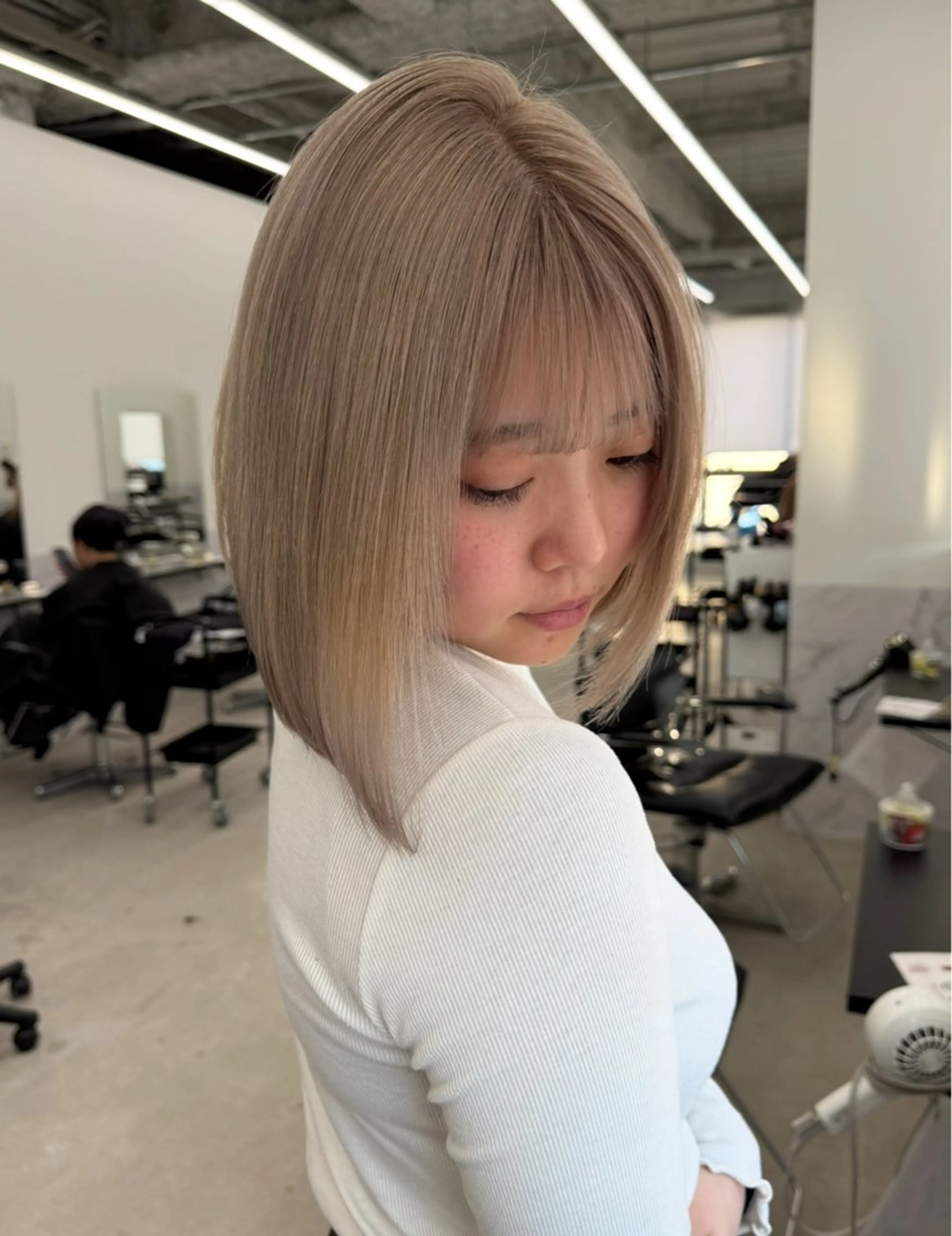 ミディアム GLAM HAIR所属・守山区/カット モデル募集/後藤愛空のヘアスタイル