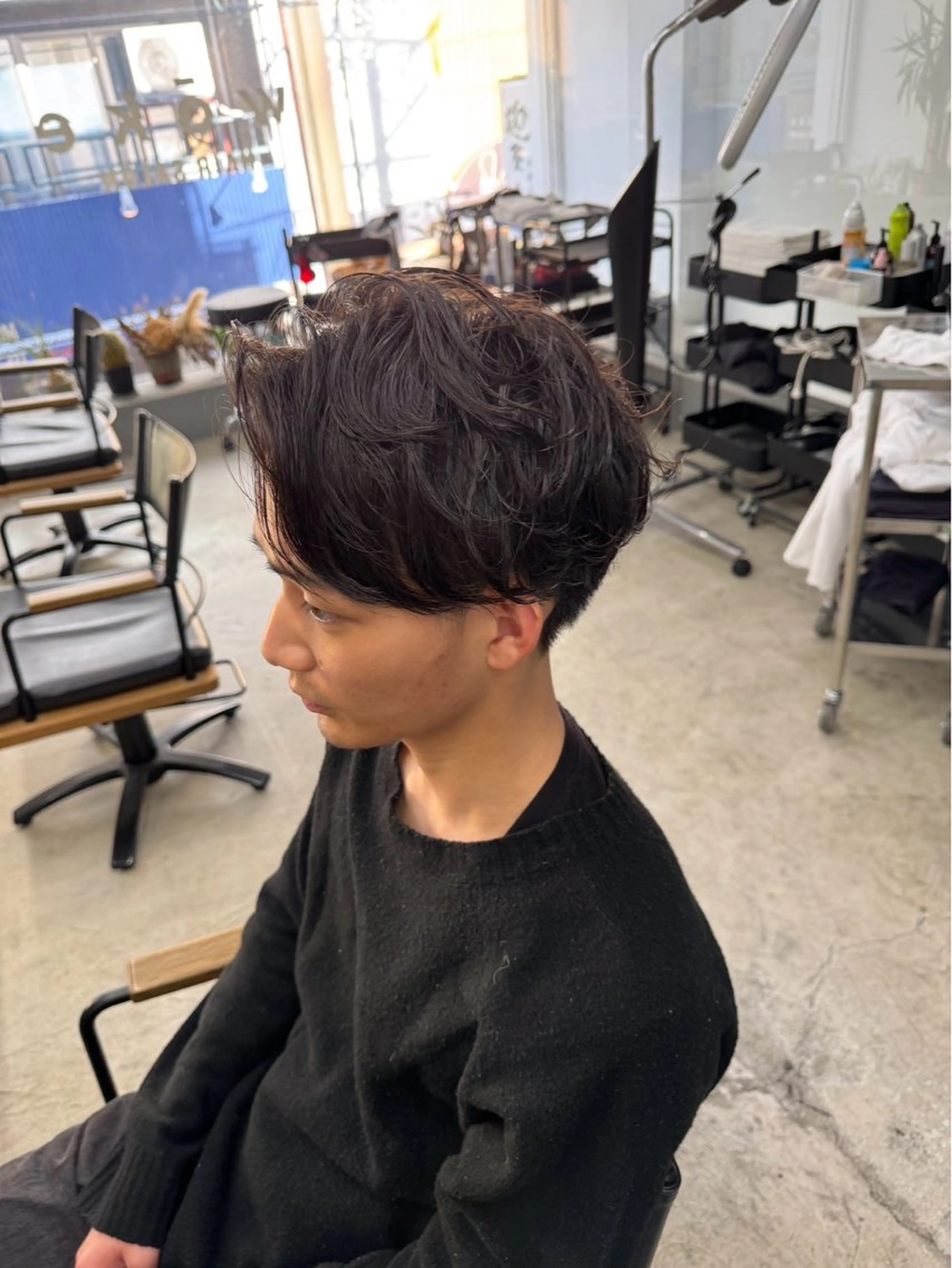 ショート パーマ メンズ カット ヘッドスパ メンズ専門サロン wokeのヘアスタイル