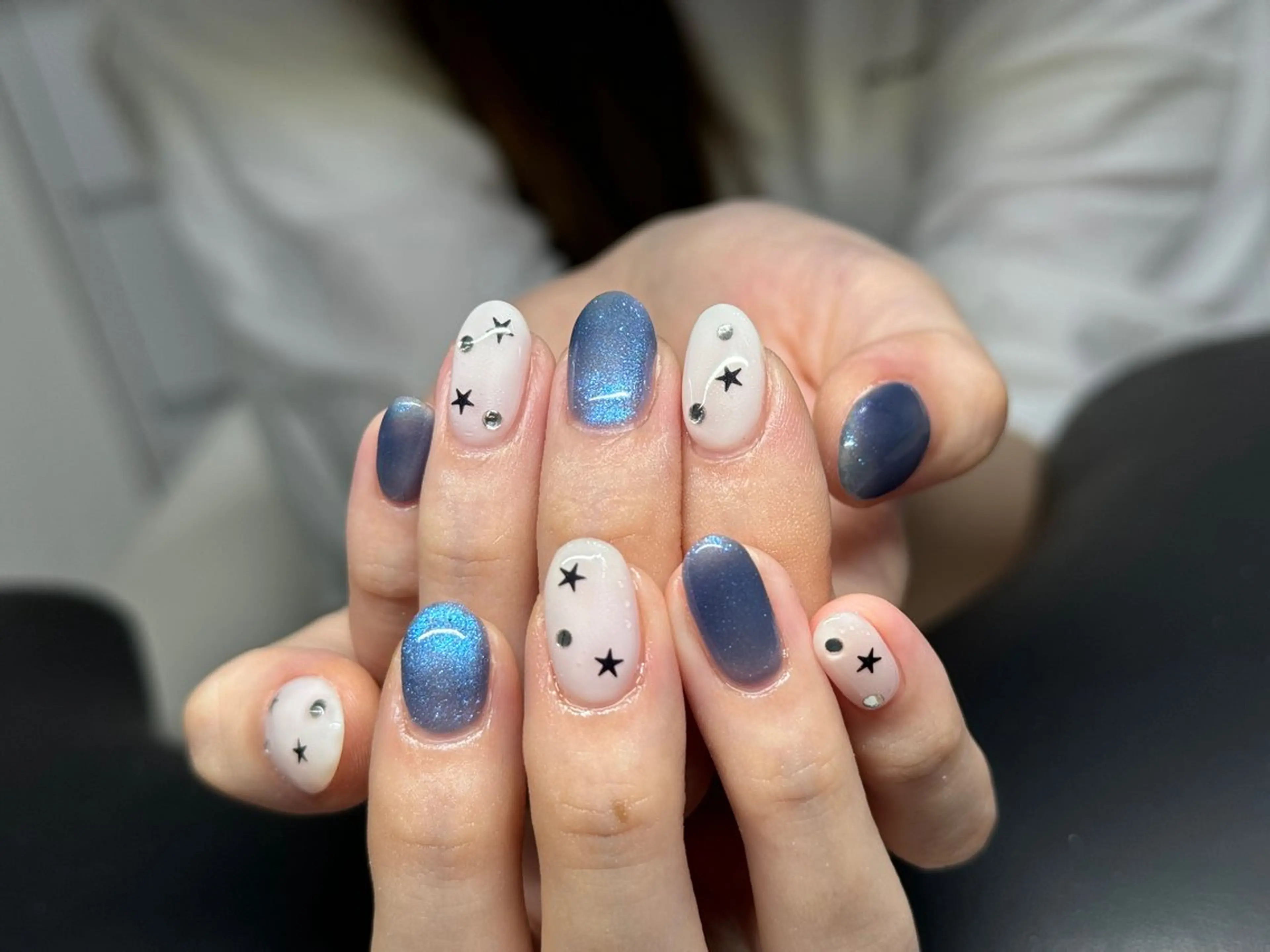 ネイル オーロラネイル フラッシュネイル ハロウィン キラキラネイル 韓国ネイル Nail&Eyela sh Nanaのネイルデザイン