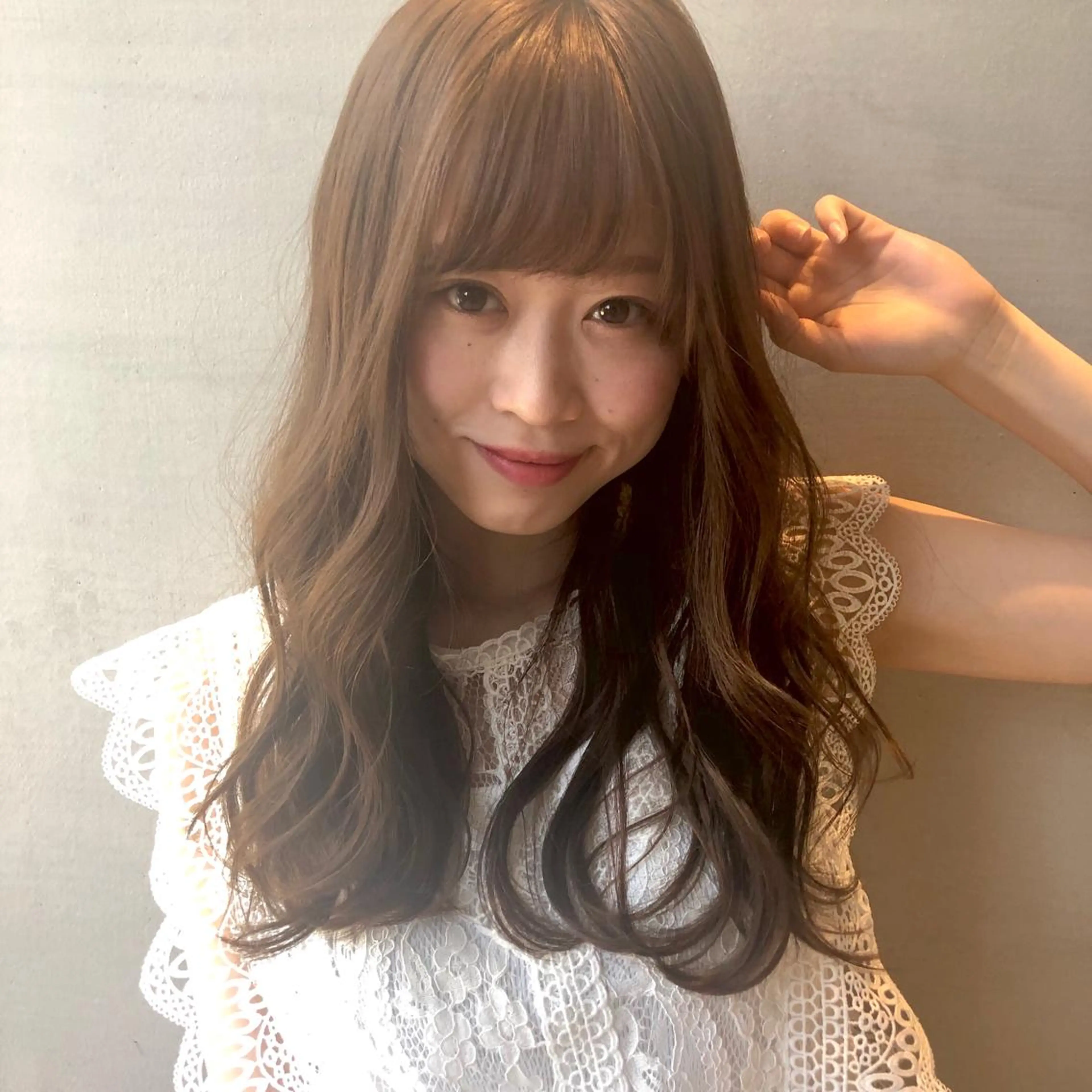 セミロング ece.所属・篠原 詩菜のヘアスタイル