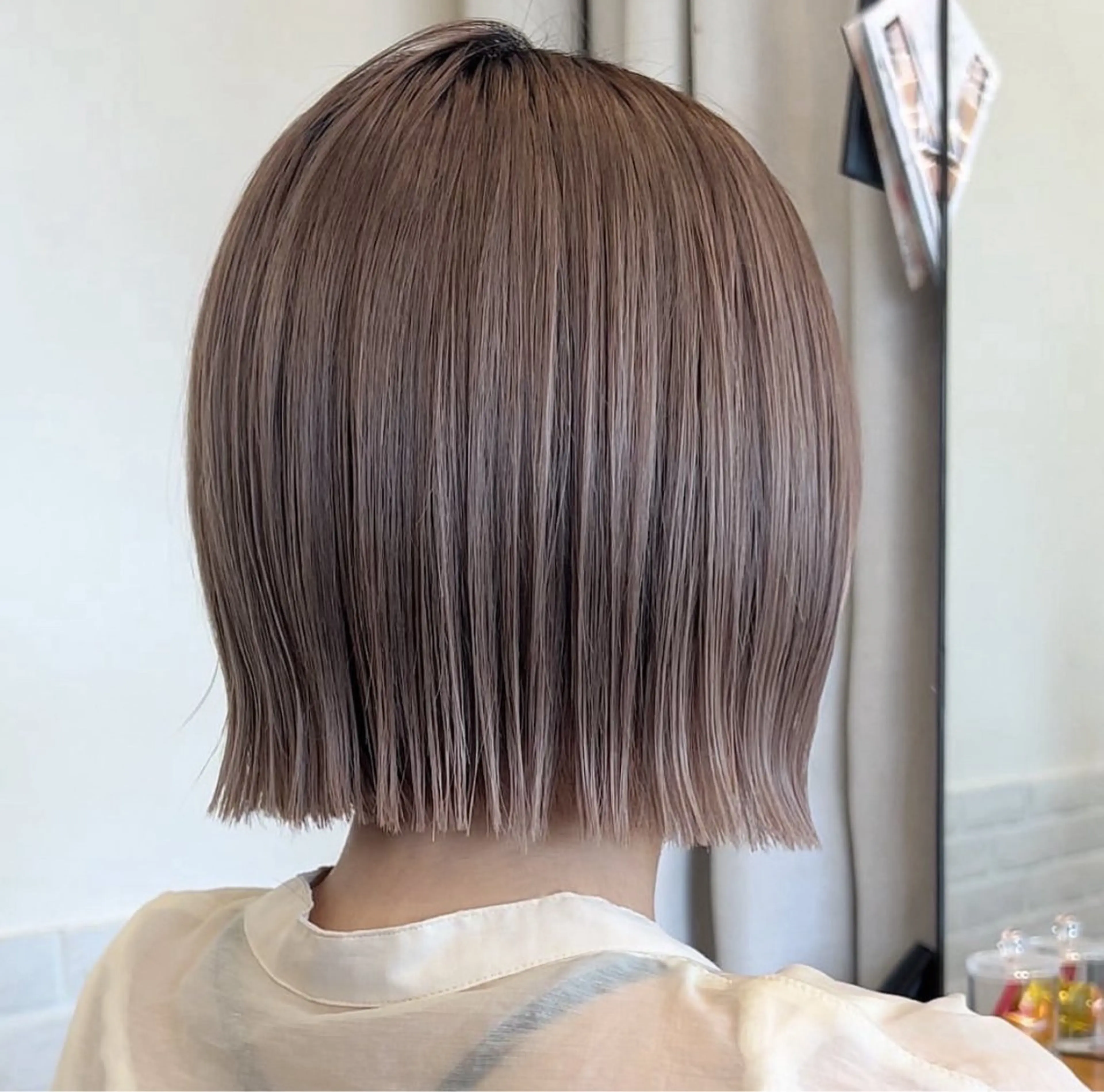 ミディアム ボブ 銀座/前髪顔まわり/ 透明感カラー/danのヘアスタイル
