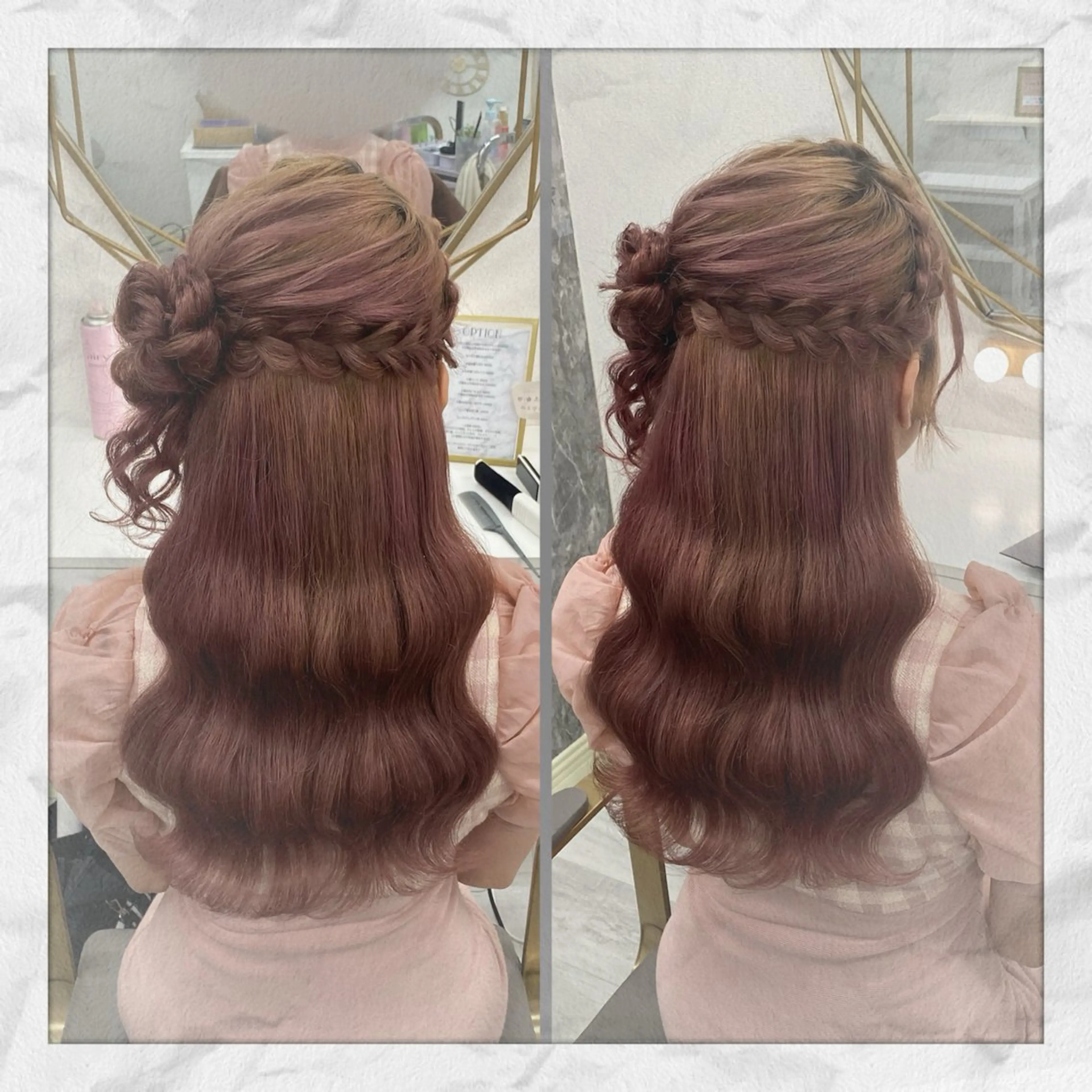 ロング ヘアアレンジ ハーフアップ ヘアセット ヘアセット/着付け 𓇼 松本 夏美𓇼のヘアスタイル