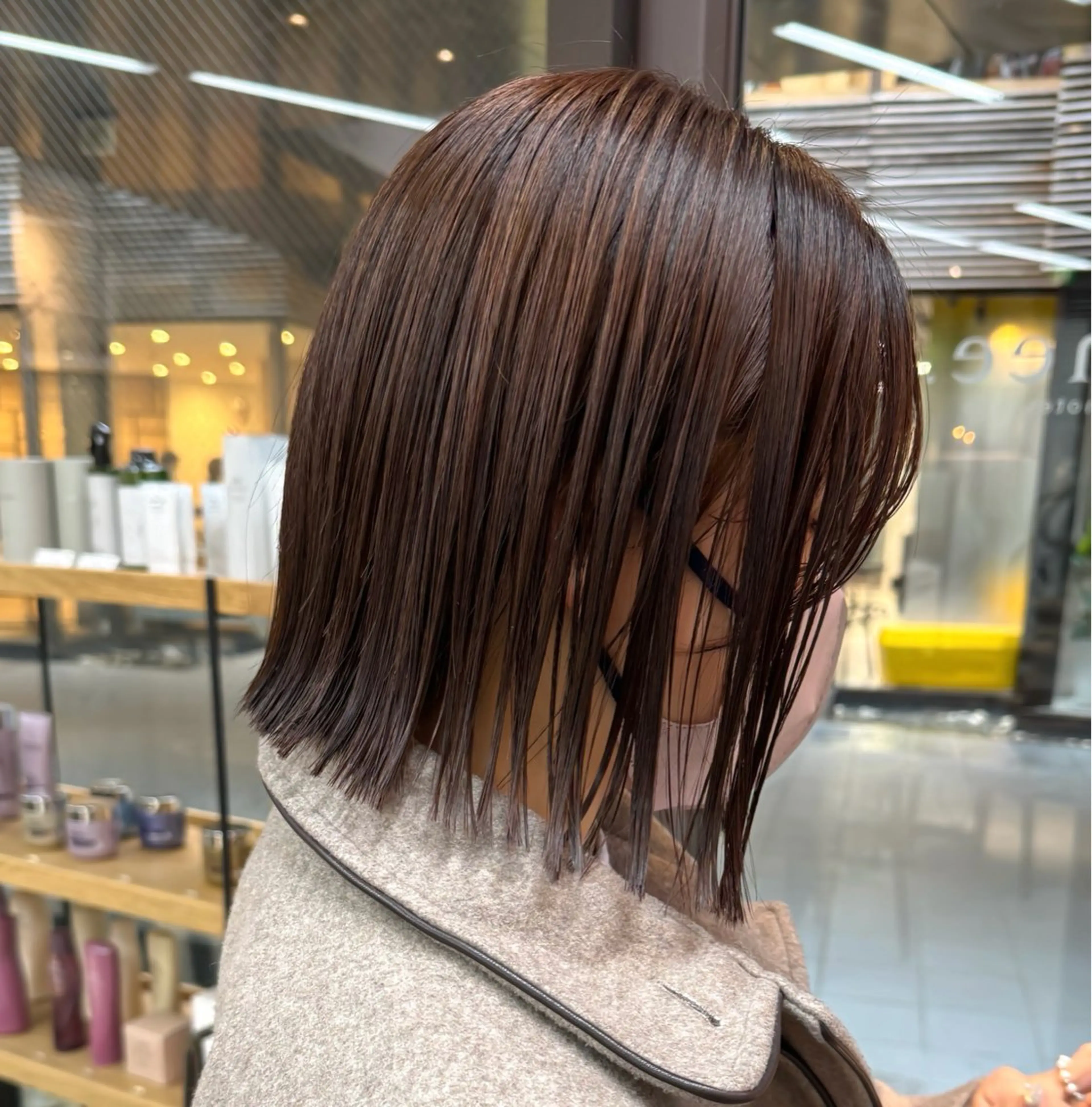 ショート パーマ ボブ 外ハネヘア 縮毛矯正 カット 縮毛矯正 トリートメント ボブ/ショート/ shinのヘアスタイル