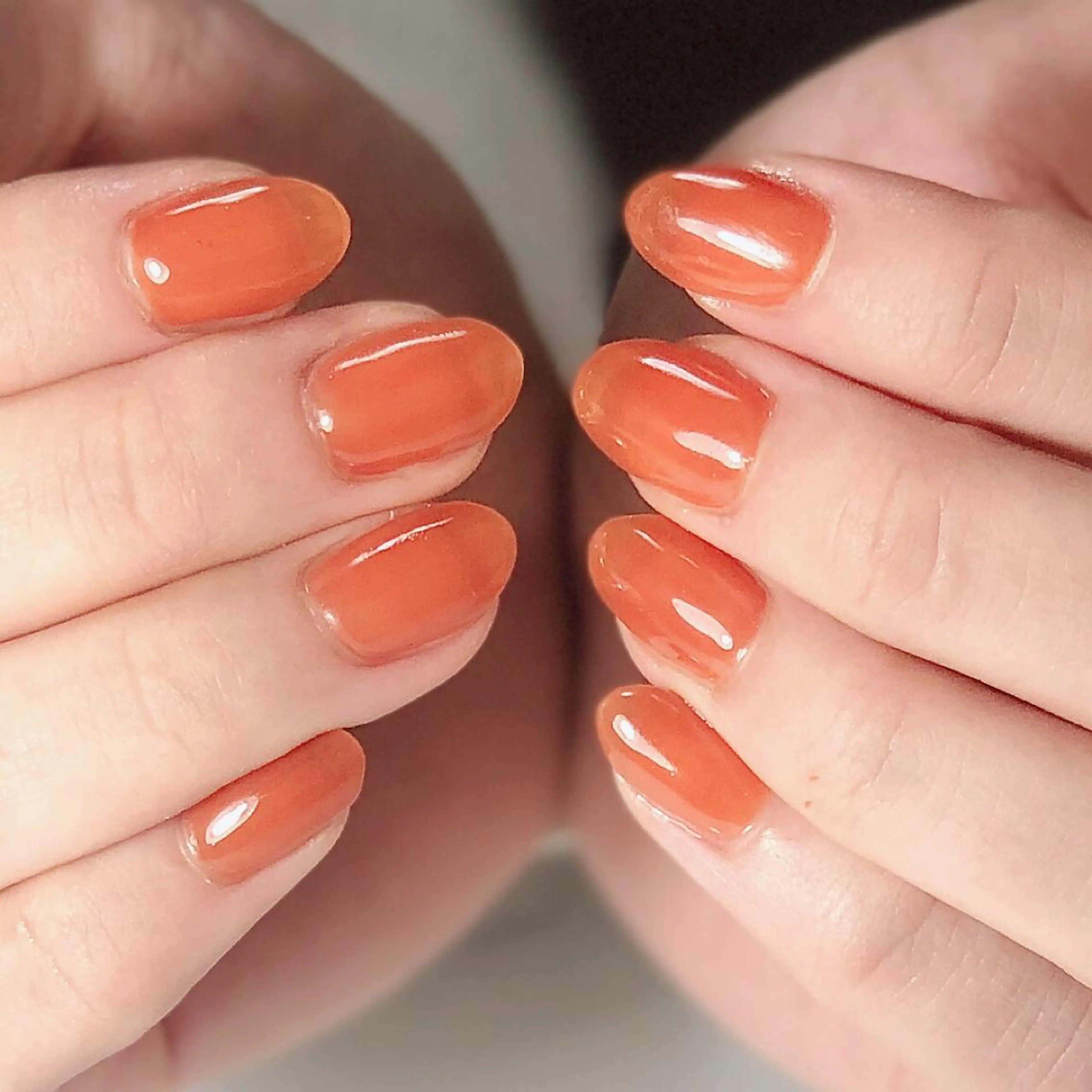 ネイル ジェルネイル オフィスネイル ワンカラーネイル 辻野 和枝のネイルデザイン