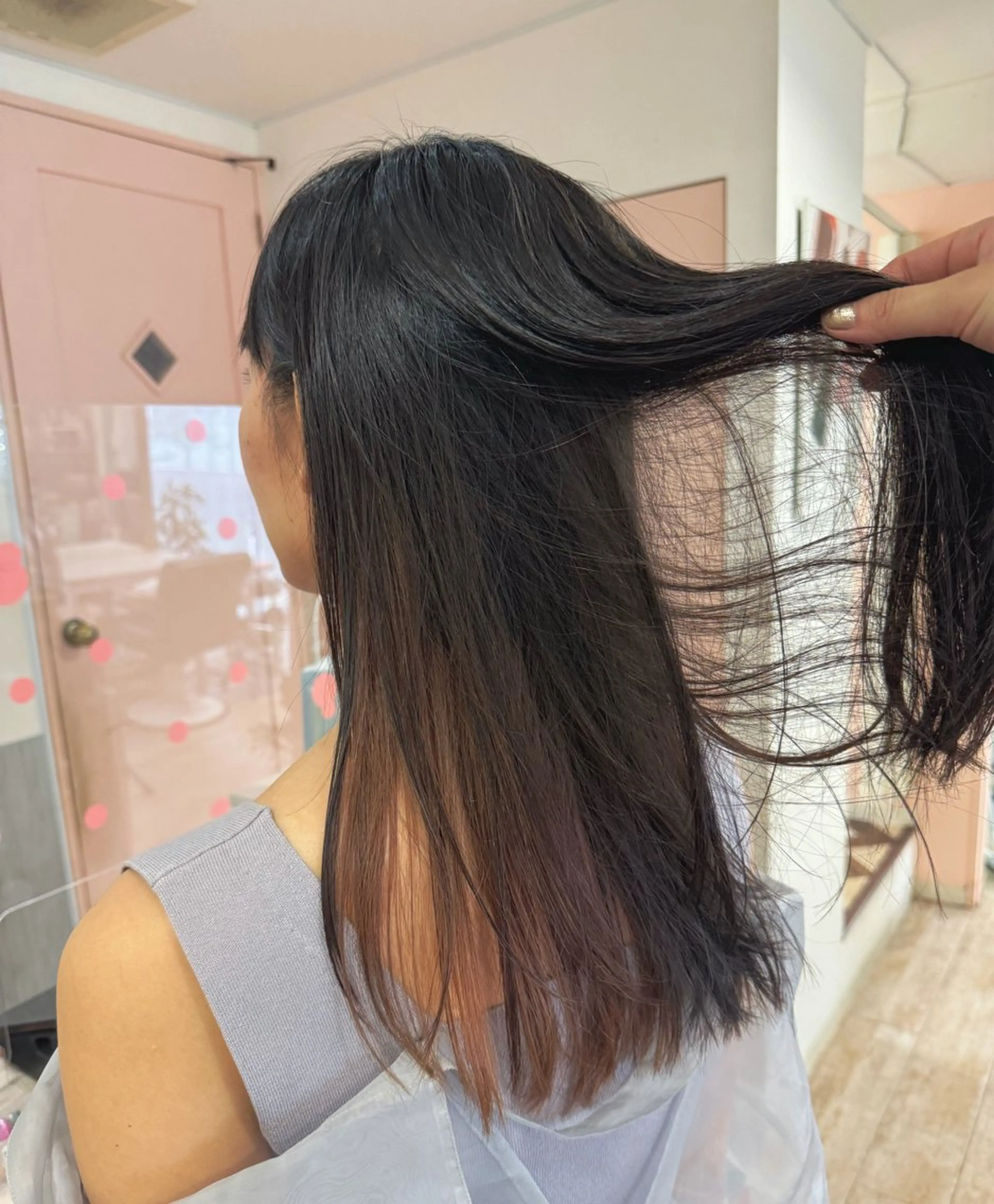 ロング カラー ブリーチ インナーカラー ブリーチなしカラー トリートメント Eleanor 自由が丘ANNEX所属・個室サロン/ヘアケア デザイン🌼万希のヘアスタイル