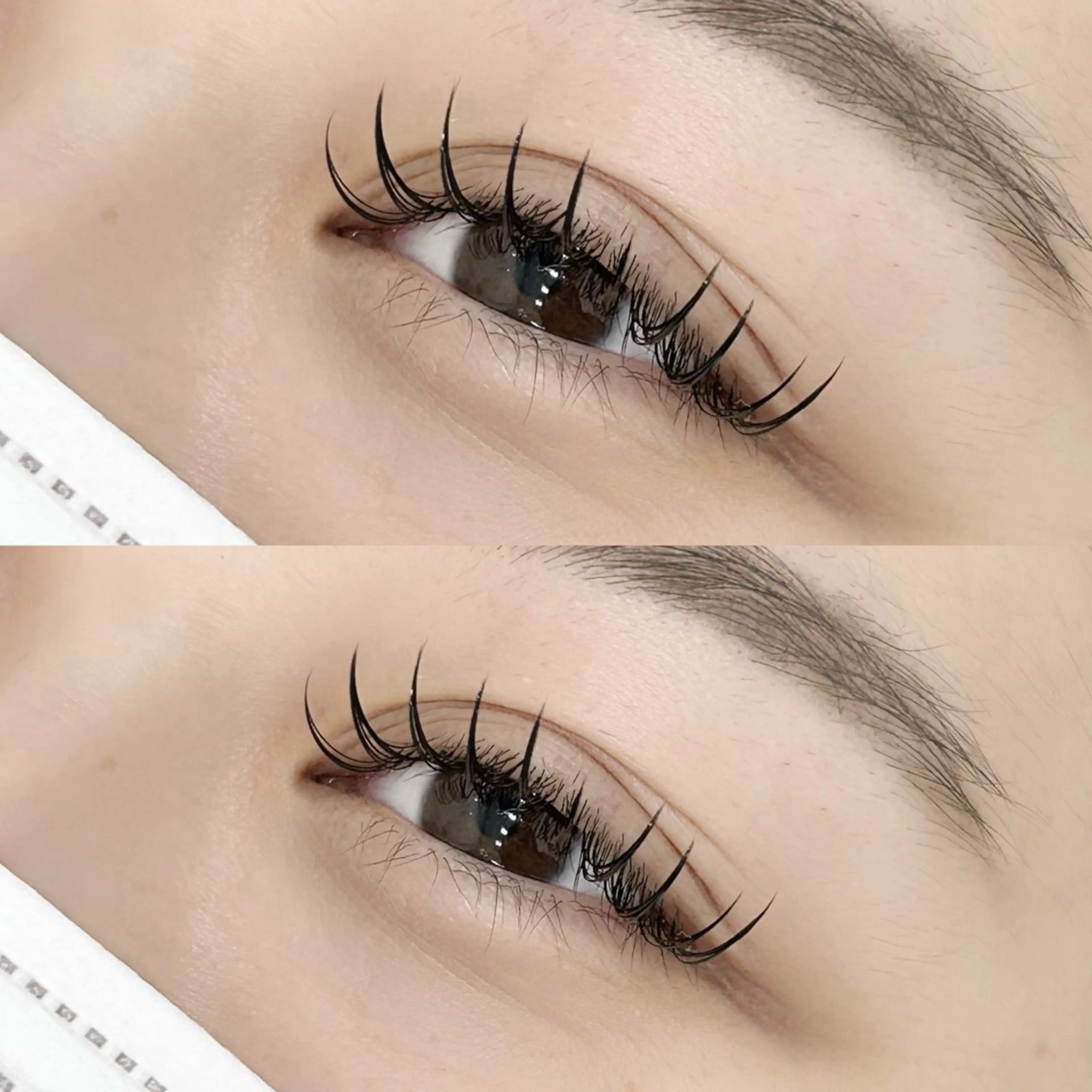 マツエク・マツパ フラットラッシュ 目尻長め grace produce by picasso門田屋敷店所属・grace 多田のマツエク・マツパデザイン