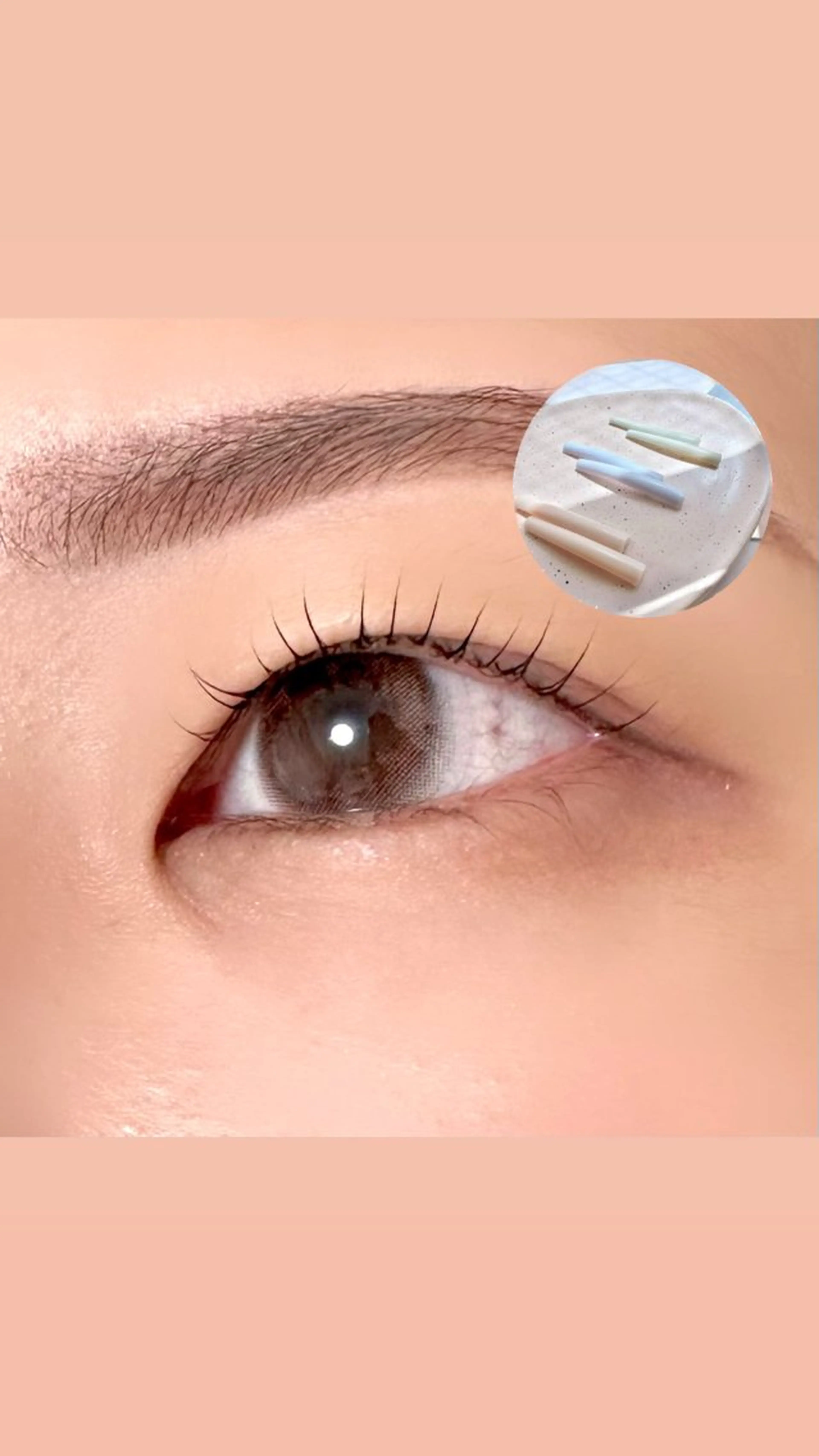 マツエク・マツパ 一重×まつ毛パーマ 渋谷／束感まつげ パーマ／YUKIのマツエク・マツパデザイン