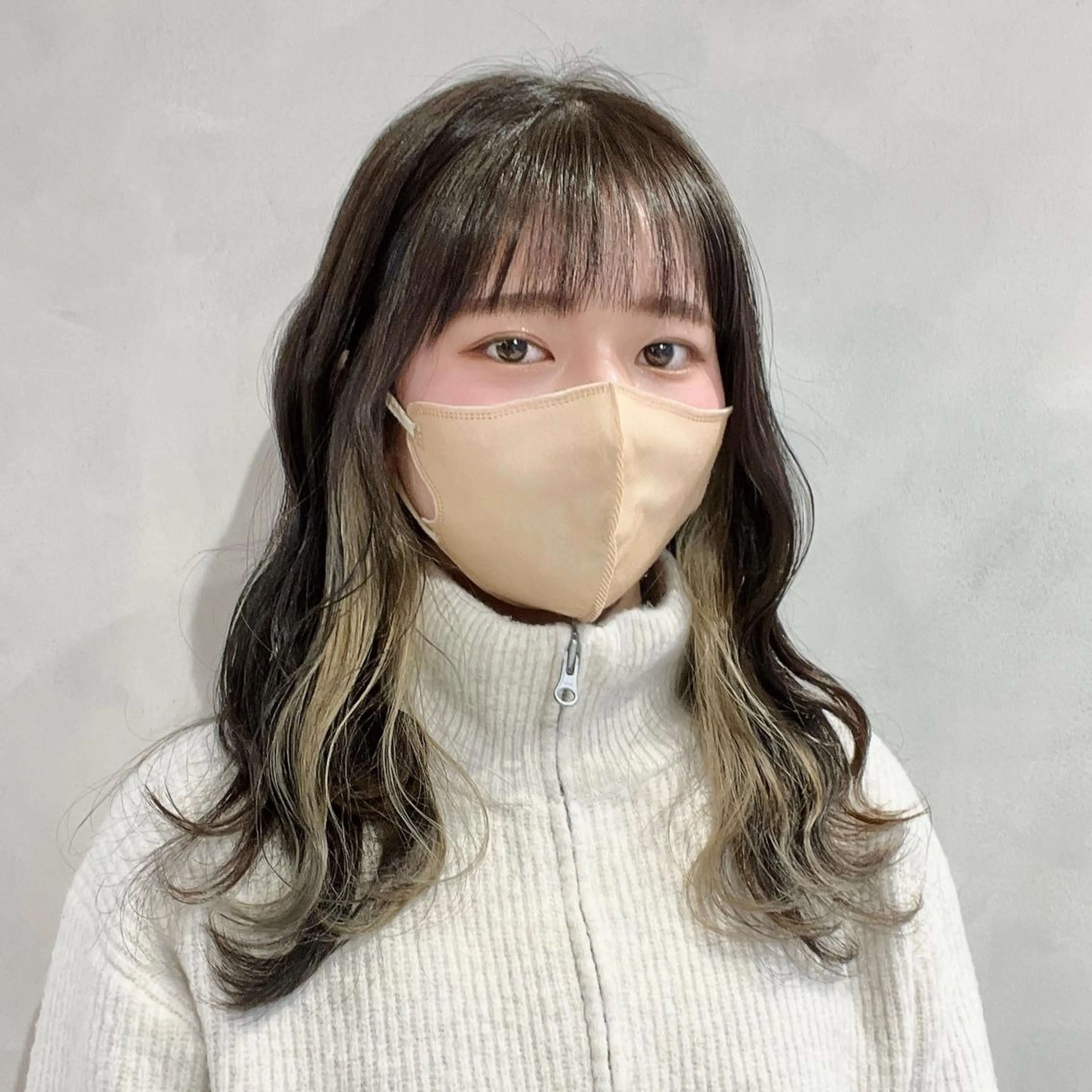 ロング カラー ヘアカラー 🤍髪質改善➕透明感 カラー🤍川上葵のヘアスタイル