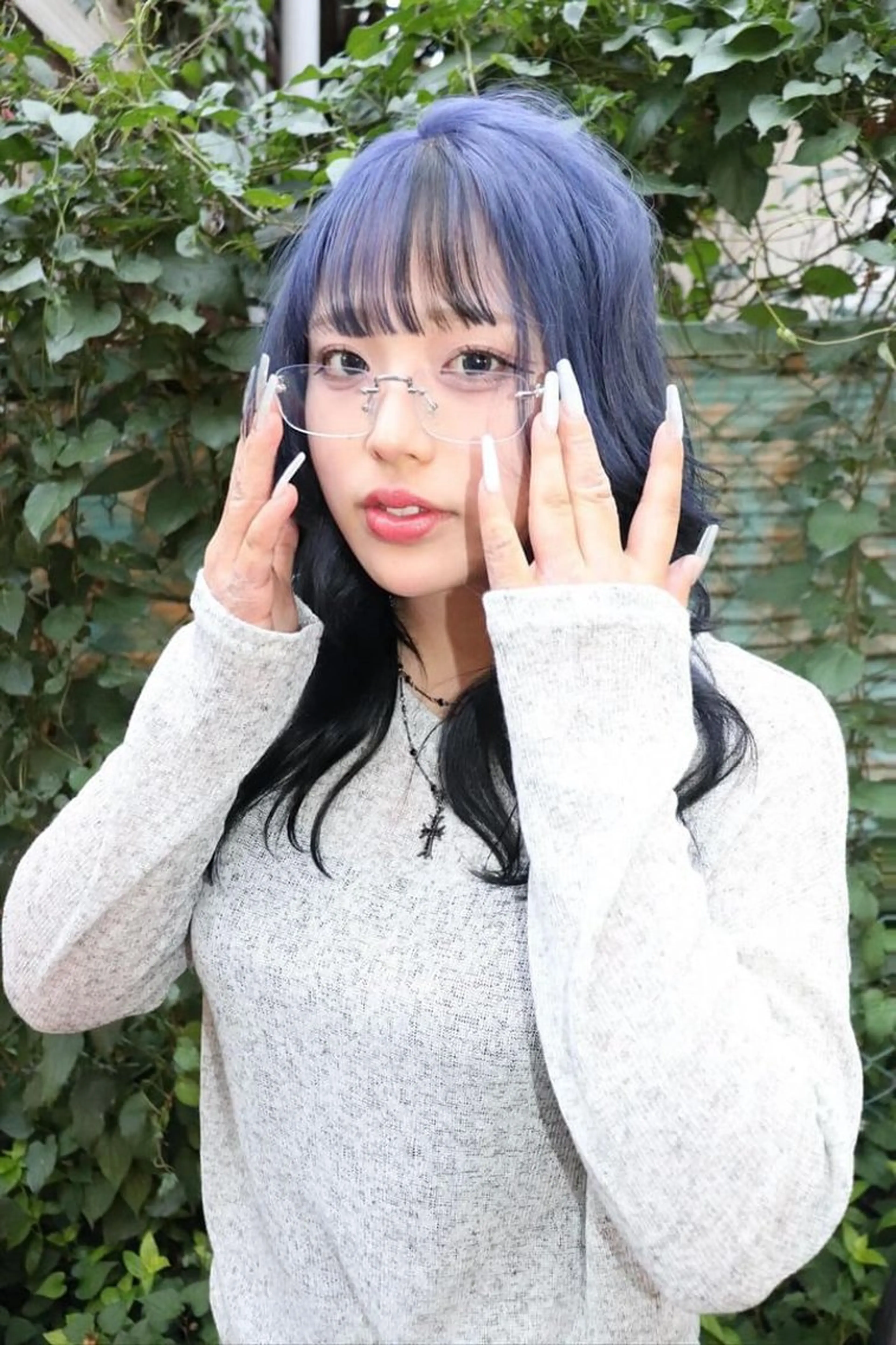 セミロング カラー ヘアアレンジ ヘアカラー @kyoniyy KYONIのヘアスタイル