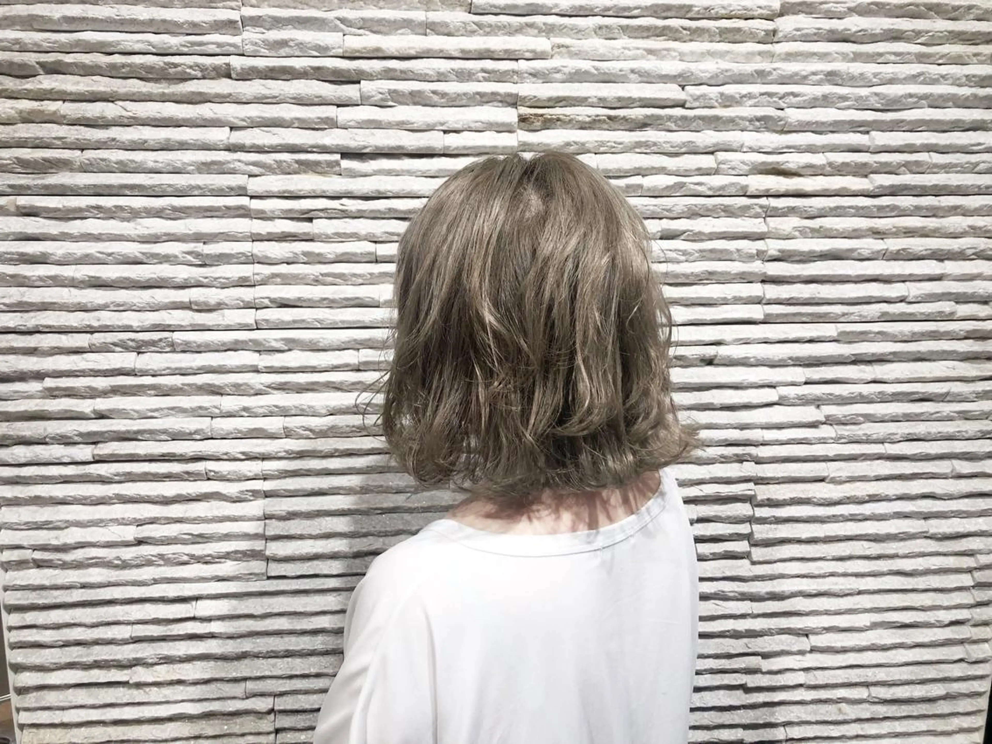 ミディアム カラー ヘアアレンジ ヘアカラー 嶋田 ゆきのヘアスタイル