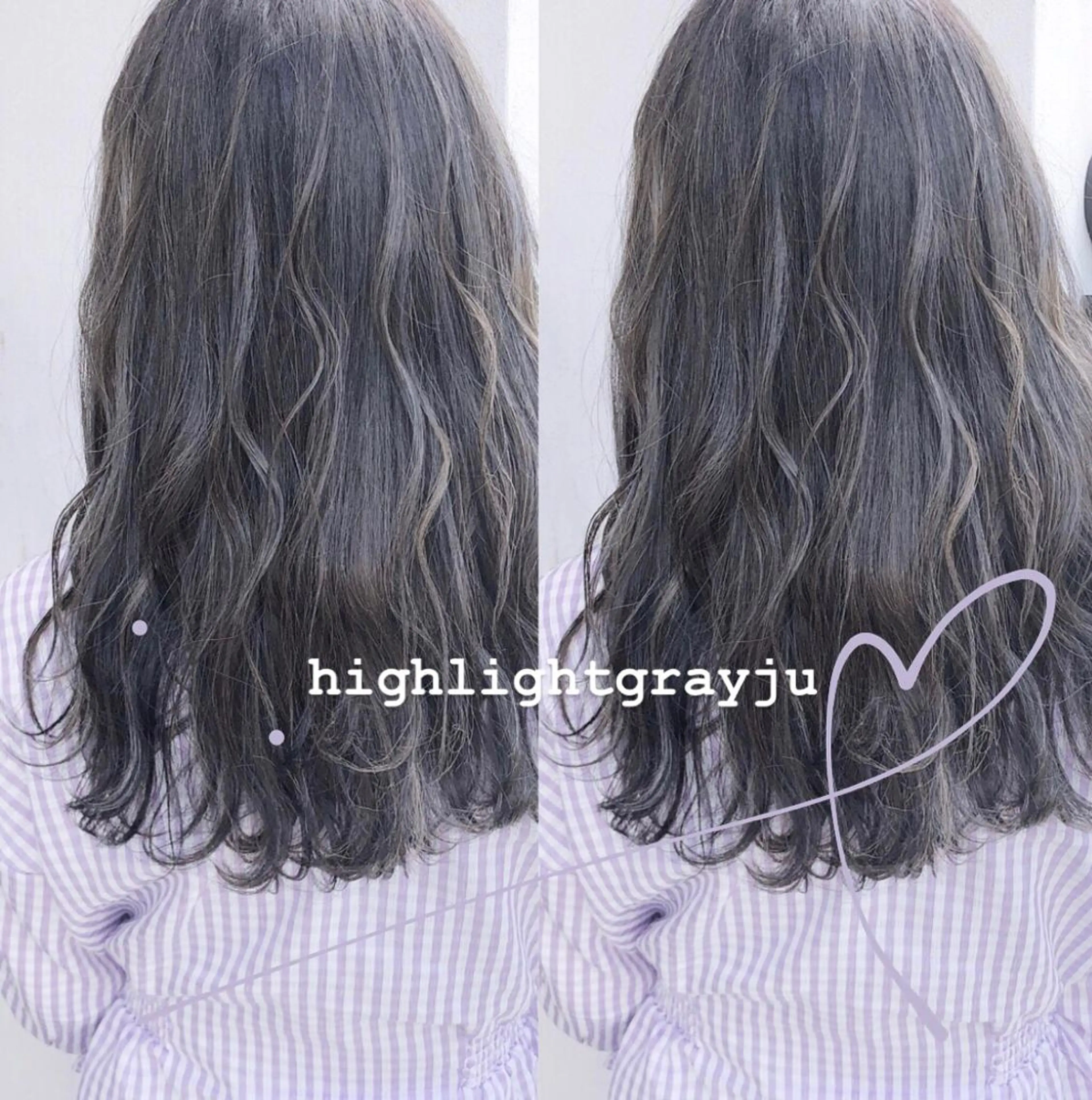 ロング カラー グレージュ ハイライトカラー ハイライト misaki🩰🤍 まろみ透け感カラーのヘアスタイル