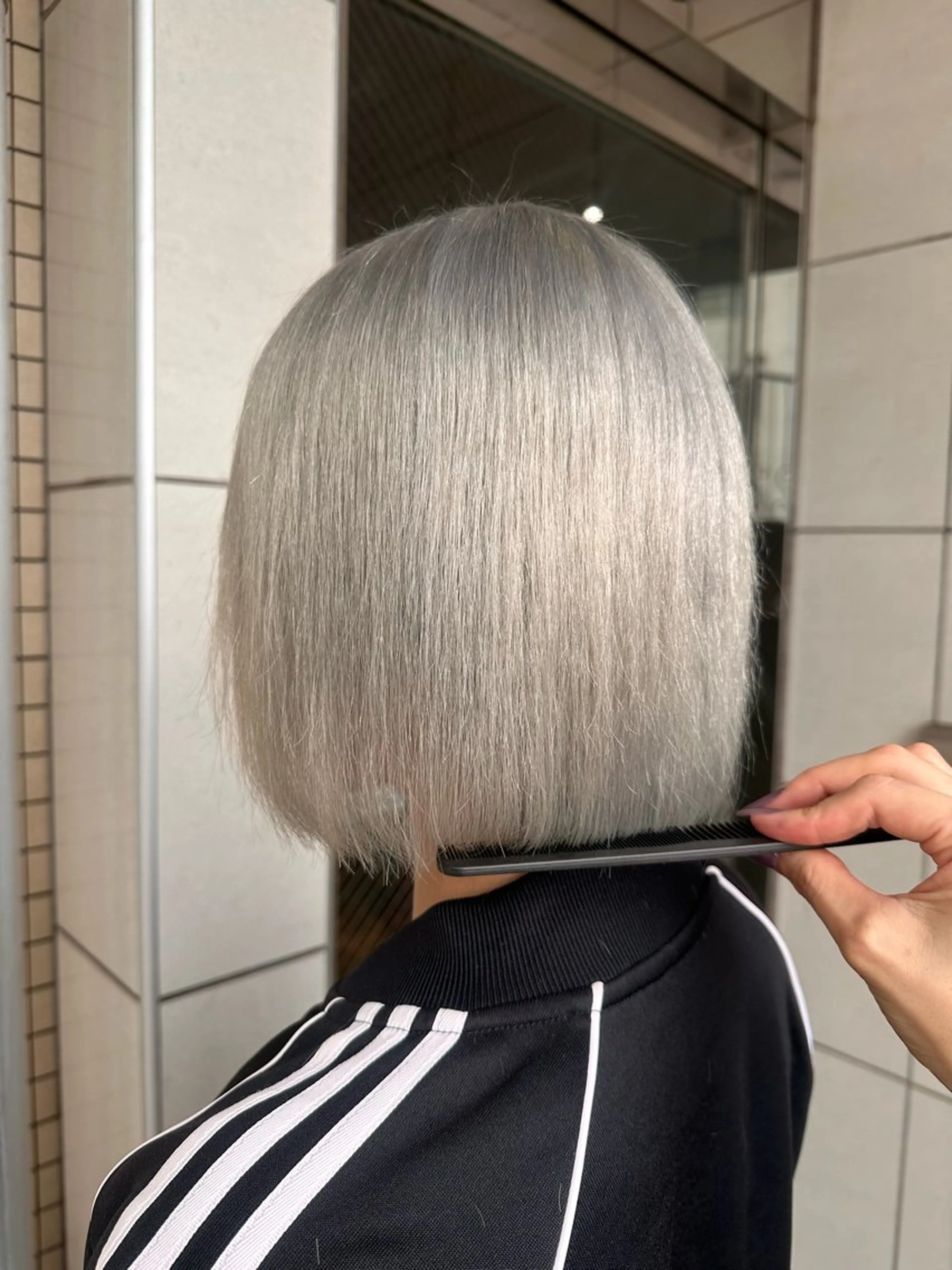 ショート カラー ブリーチ ケアブリーチ ハイトーンカラー ヘアカラー トリートメント 🧸プルエクステ❤︎ ネイルKAO🧸のヘアスタイル