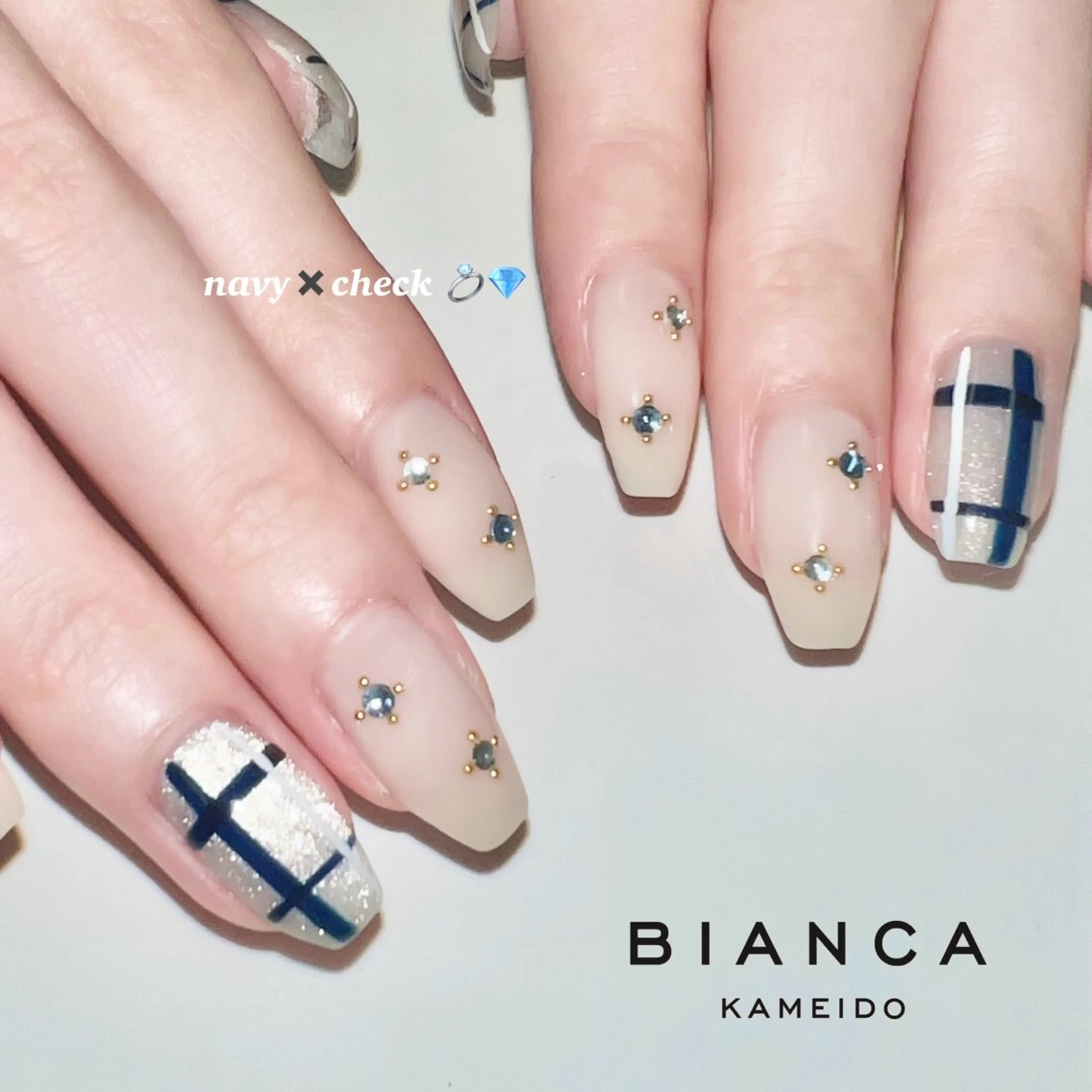 ネイル ハンドネイル Bianca亀戸店 YUASA ༊*·˚のネイルデザイン