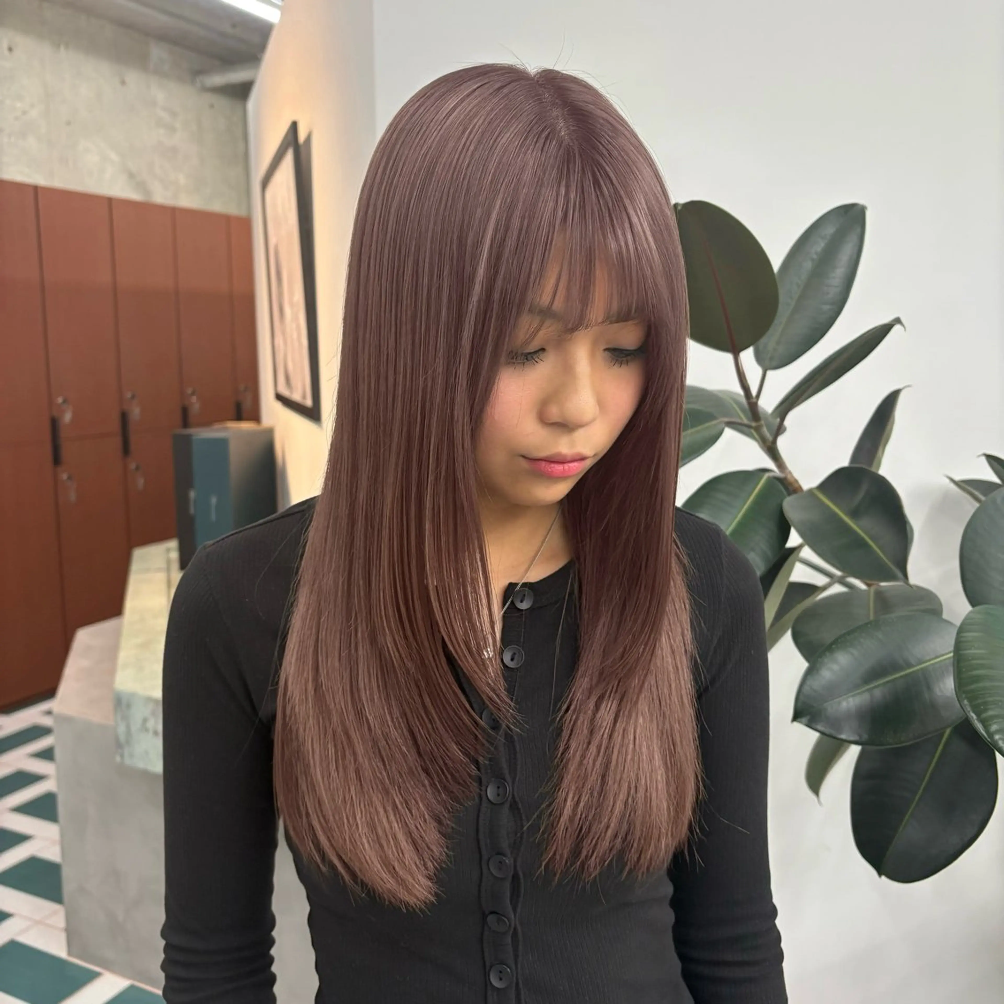 ロング カラー ヘアカラー MAO /透明感カラーのヘアスタイル