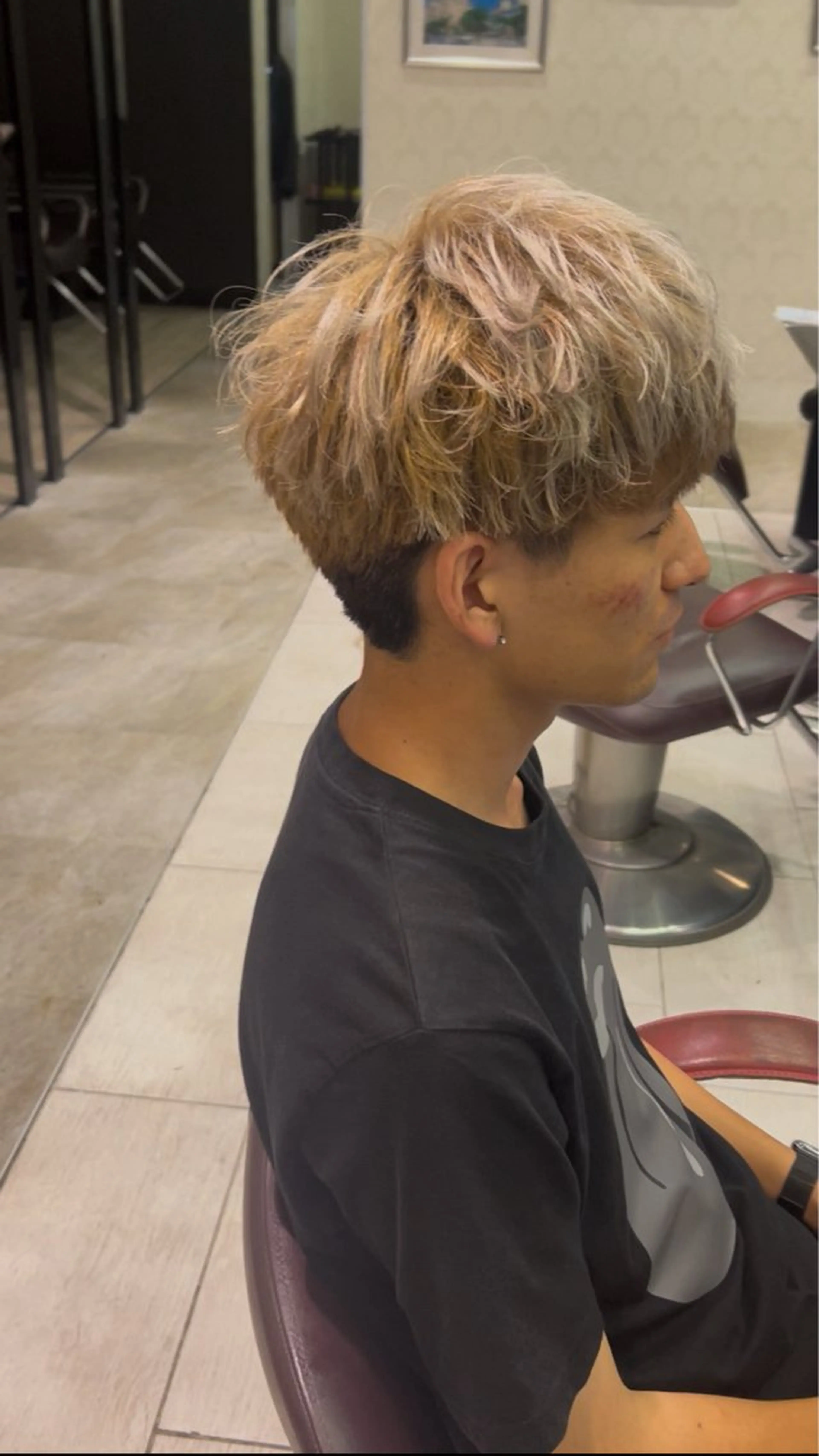 ショート メンズ ヘアセット EARTH大宮宮原店所属・🔥メンズ特化🔥 rikuのヘアスタイル