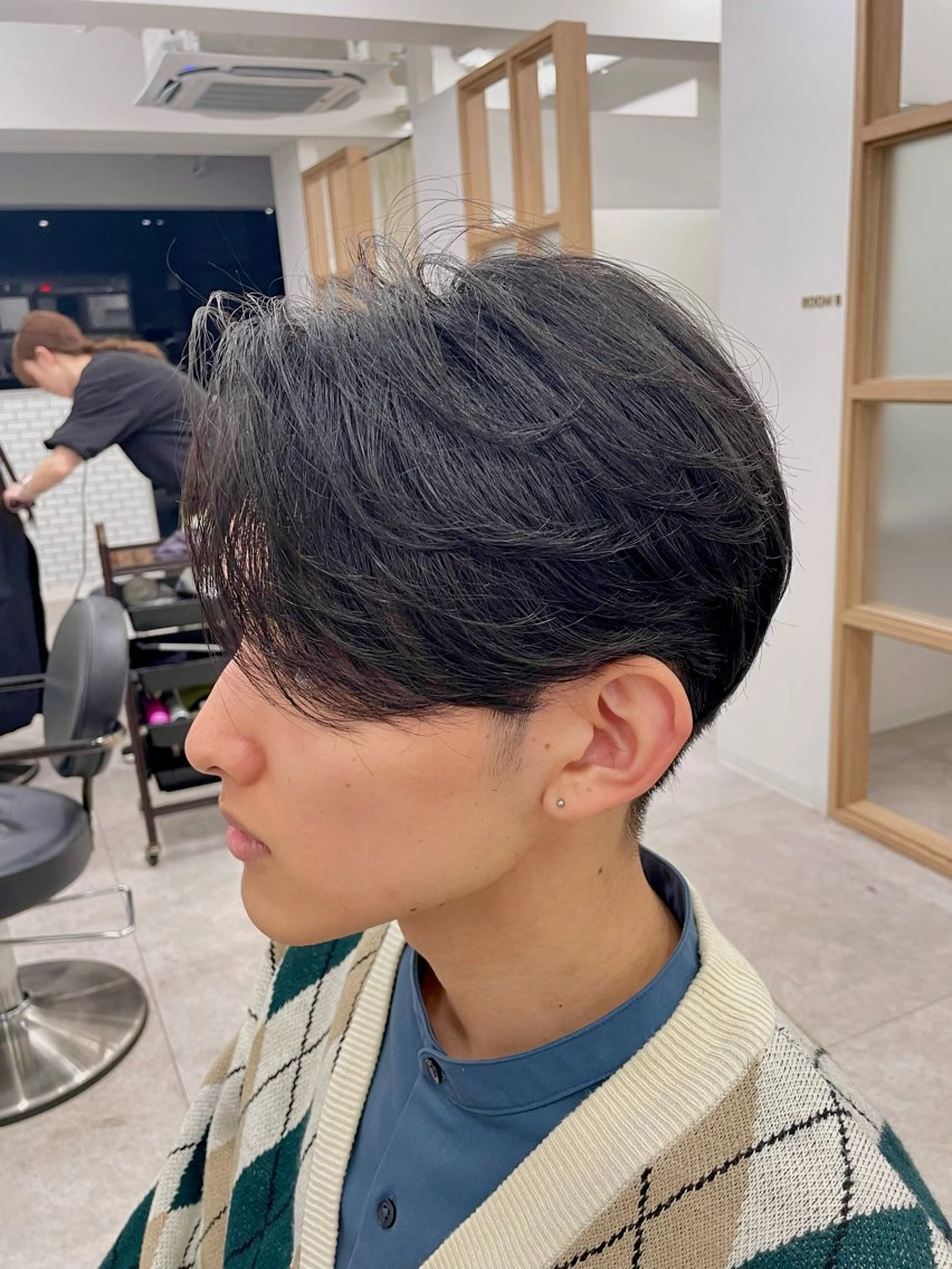 ショート メンズ センターパート カット ヘアセット メンズカット/パーマ /KAKERUのヘアスタイル