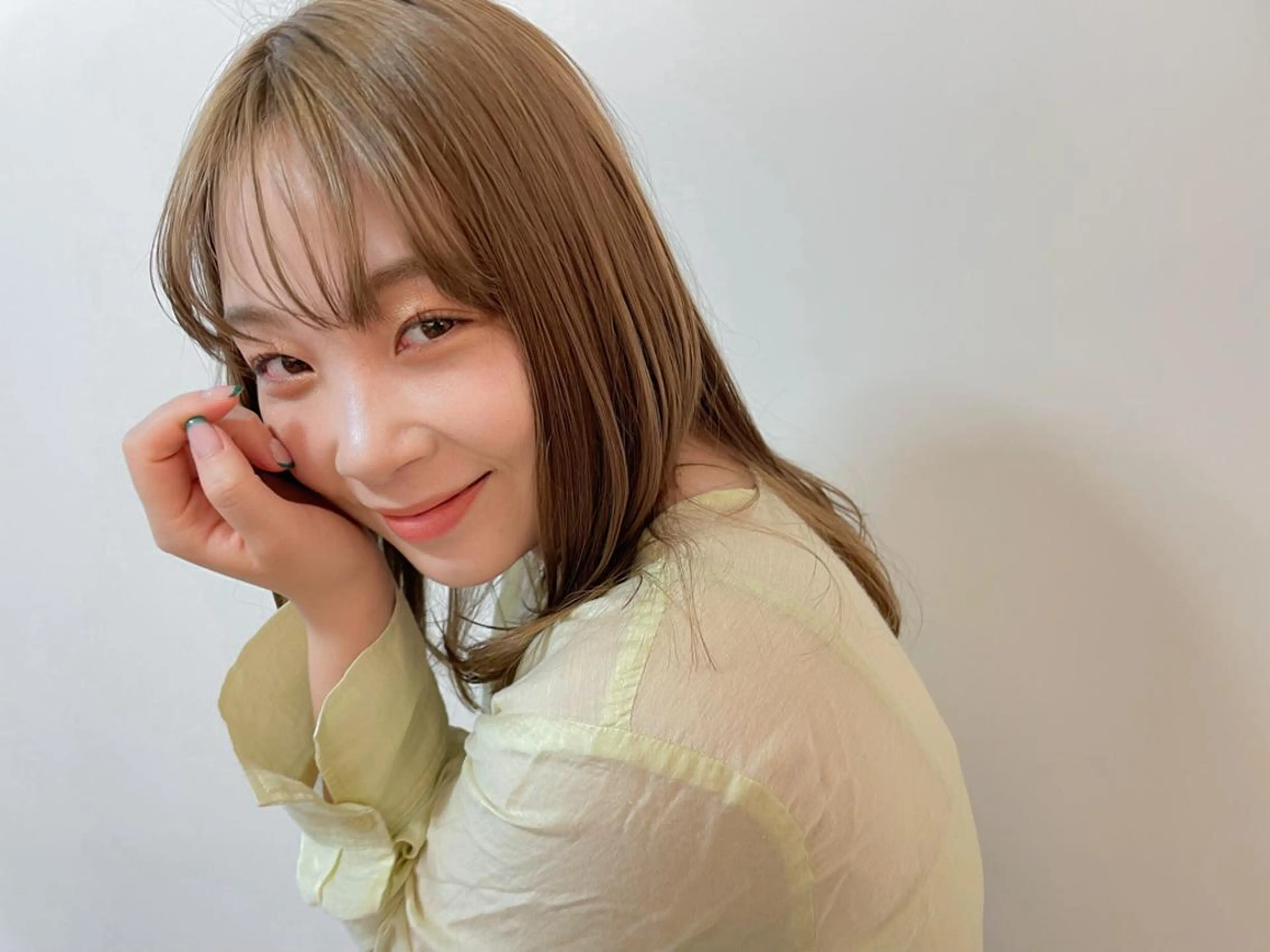 ミディアム カラー お洒落パーマ/ 艶カラー/michiのヘアスタイル