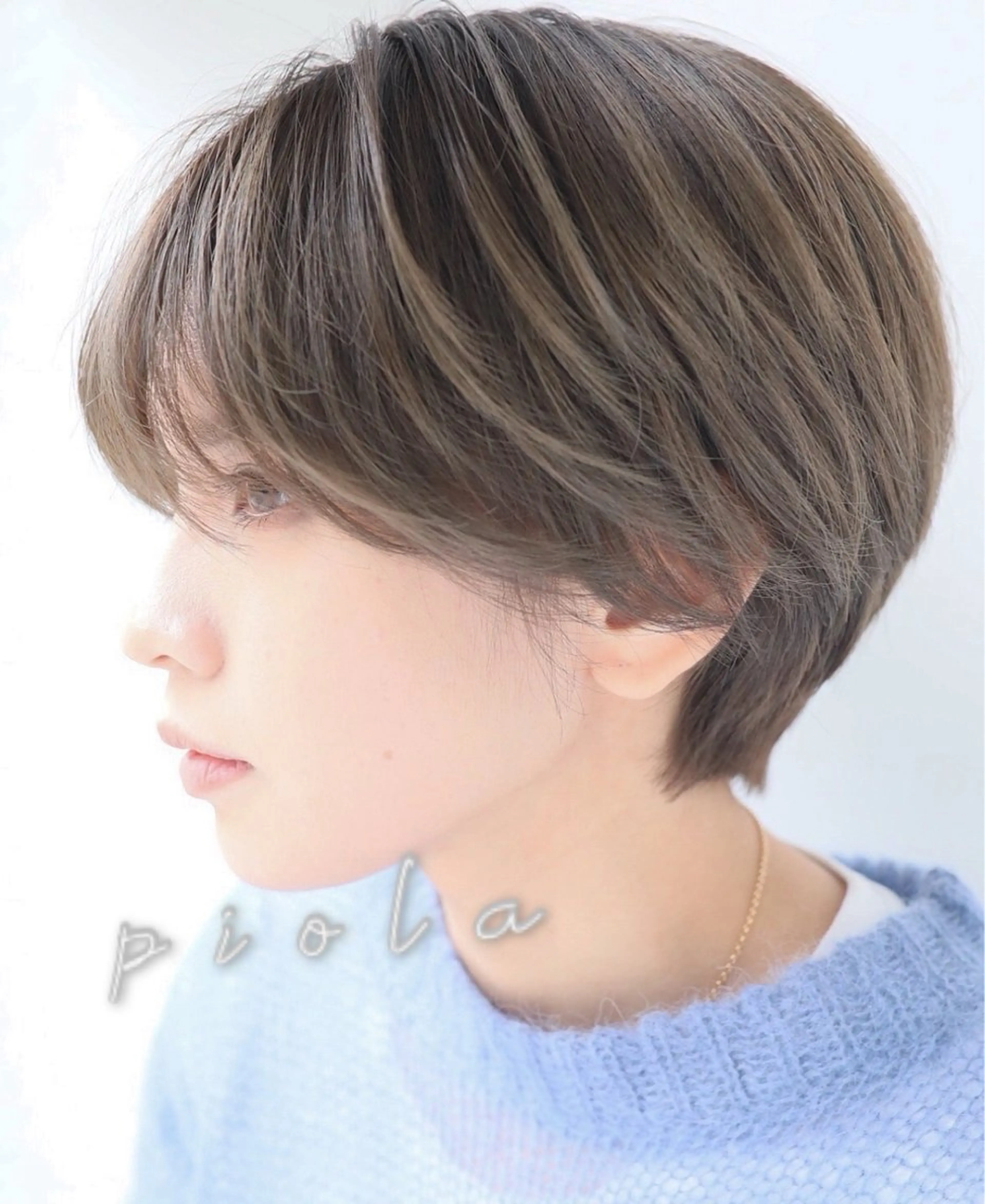 カラー＋ハイライト＋写真撮影(before,after等正面からお願いする事もあります。)の写真