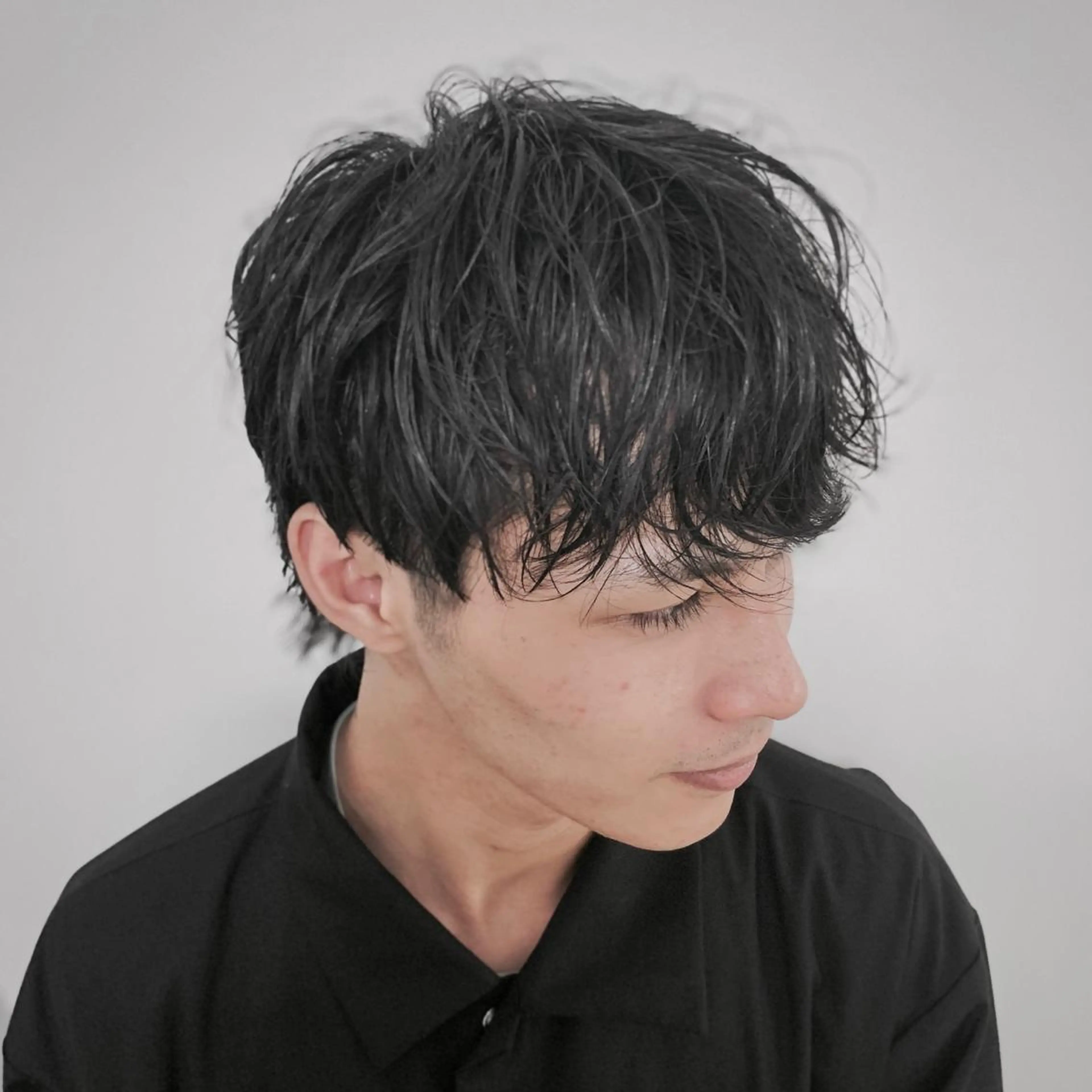 ミディアム メンズ HIROGINZA ヒロ銀座 青山所属・マツオ リュウホウ🐉のヘアスタイル