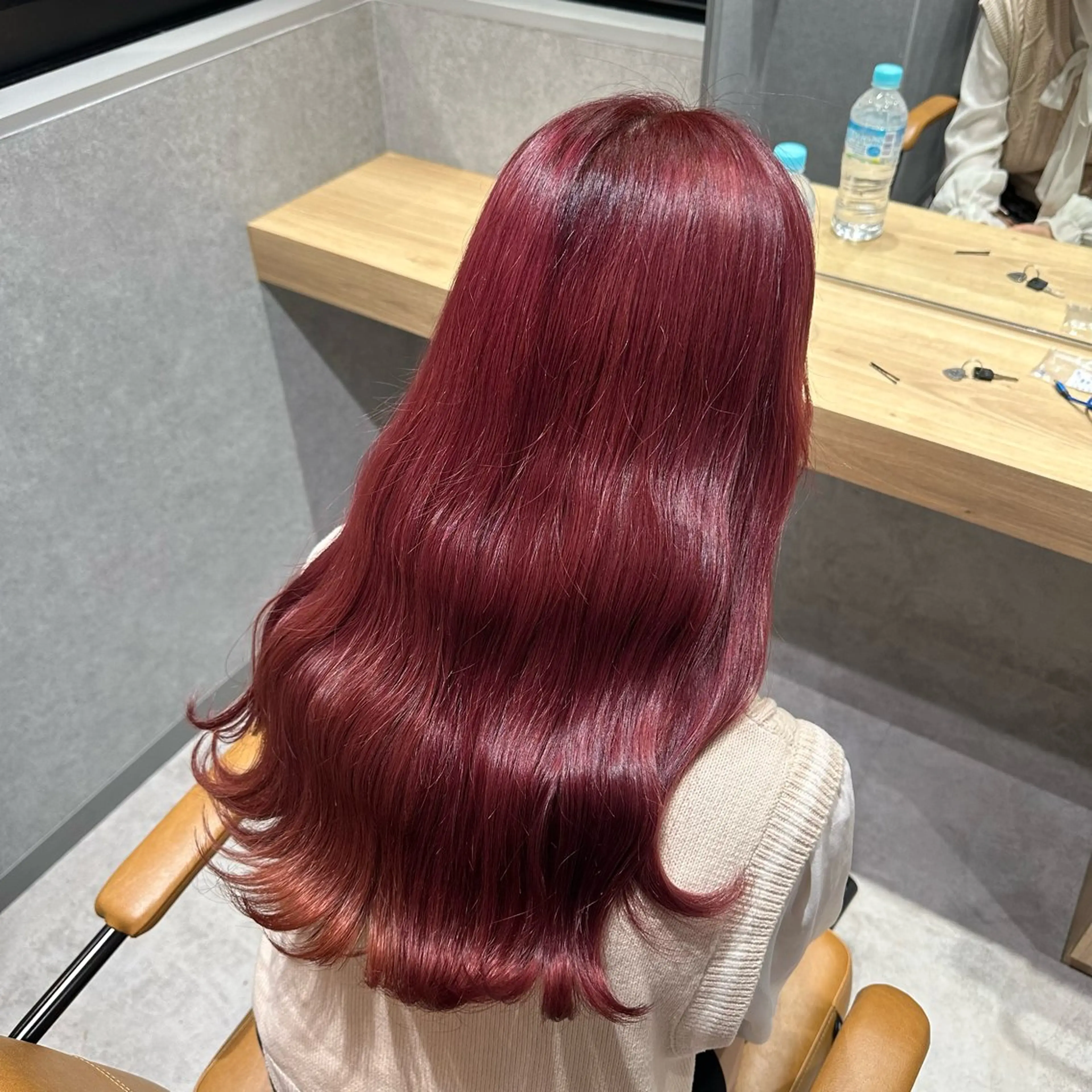 ロング カラー 大角 千里のヘアスタイル
