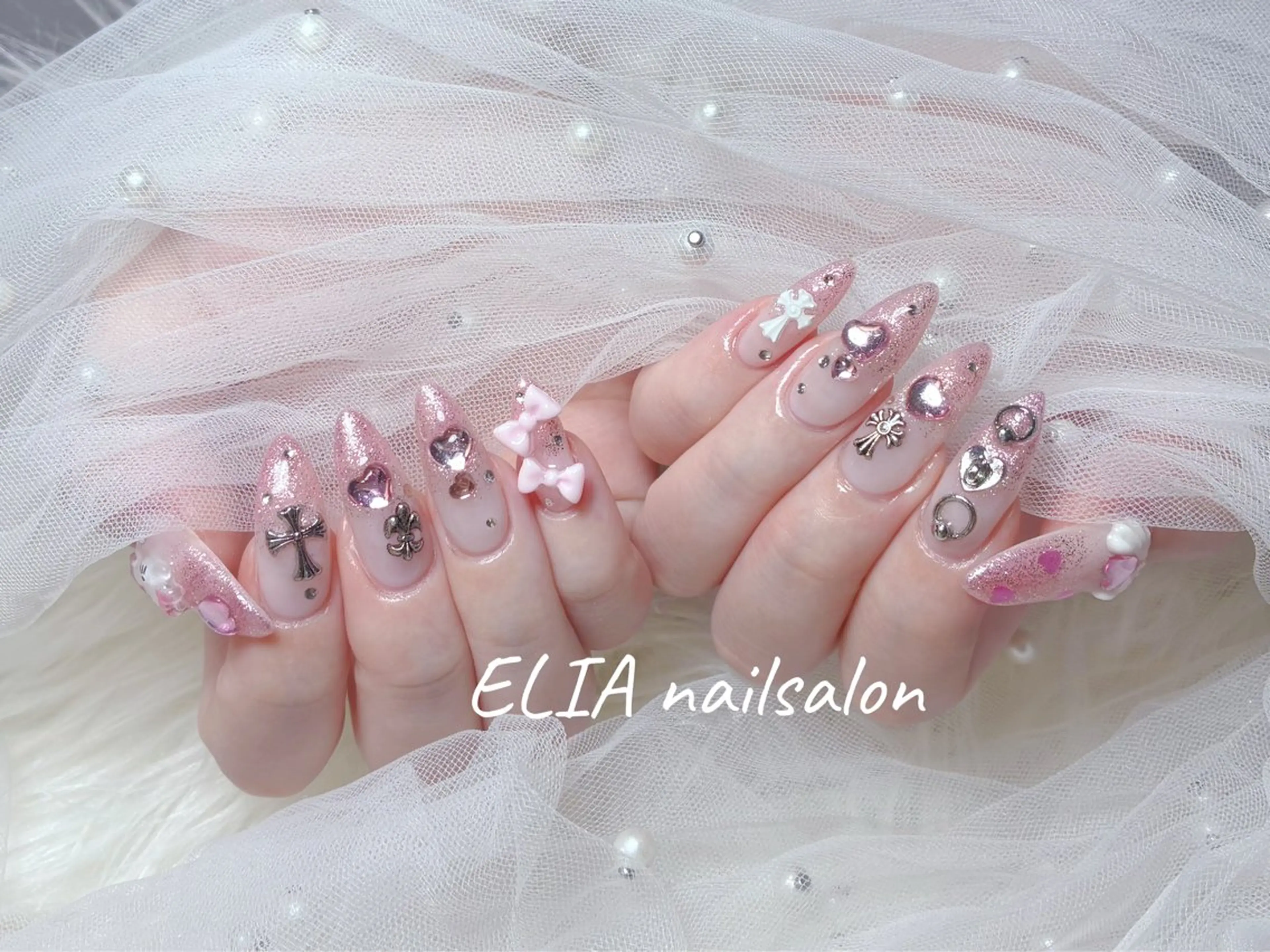セミロング ハンドネイル ELIA【エリア】 nailsalonのネイルデザイン